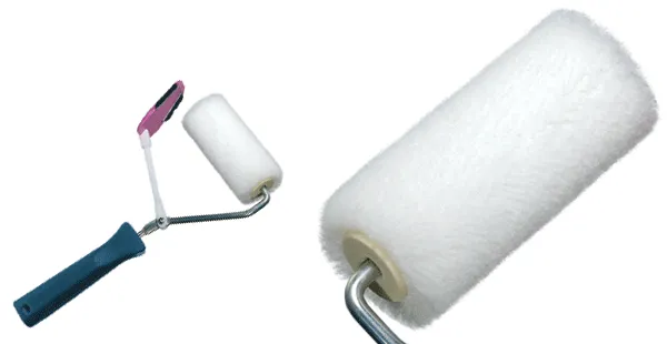 Premium Kantenroller Ersatz Farbrolle 10cm 12mm Flor