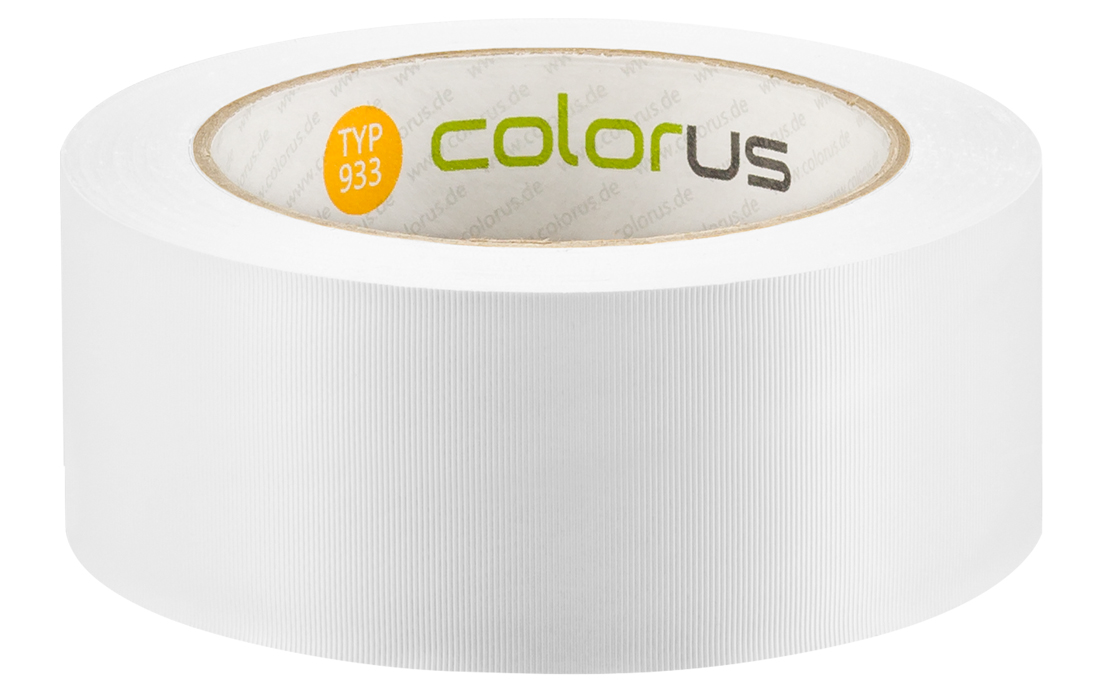 Colorus Premium Putzerband weiß quergerillt Schutzband 33m x 50mm