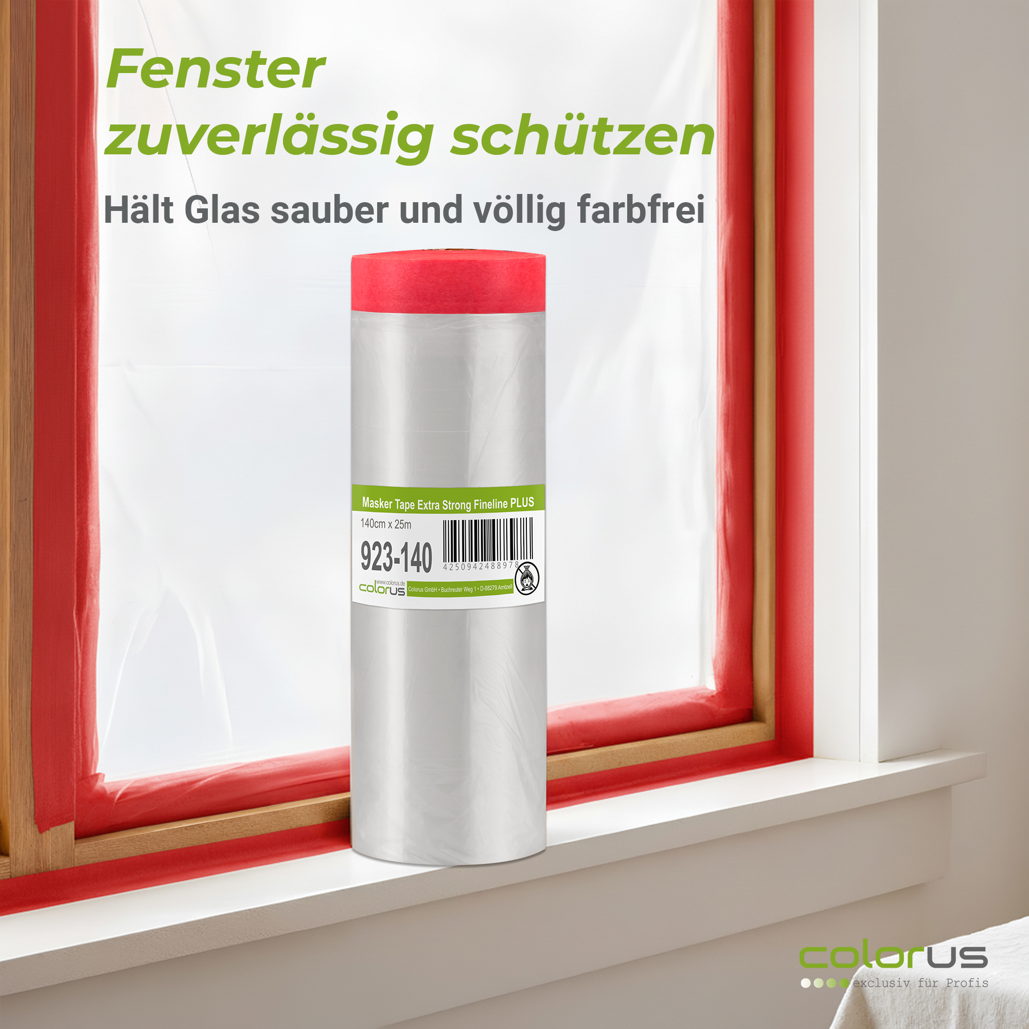 Colorus Premium Folien Masker Tape Extra Strong UV 120 140cm x 25m Colorus Premium Folien Masker Tape Extra Strong UV 120 140cm x 25m