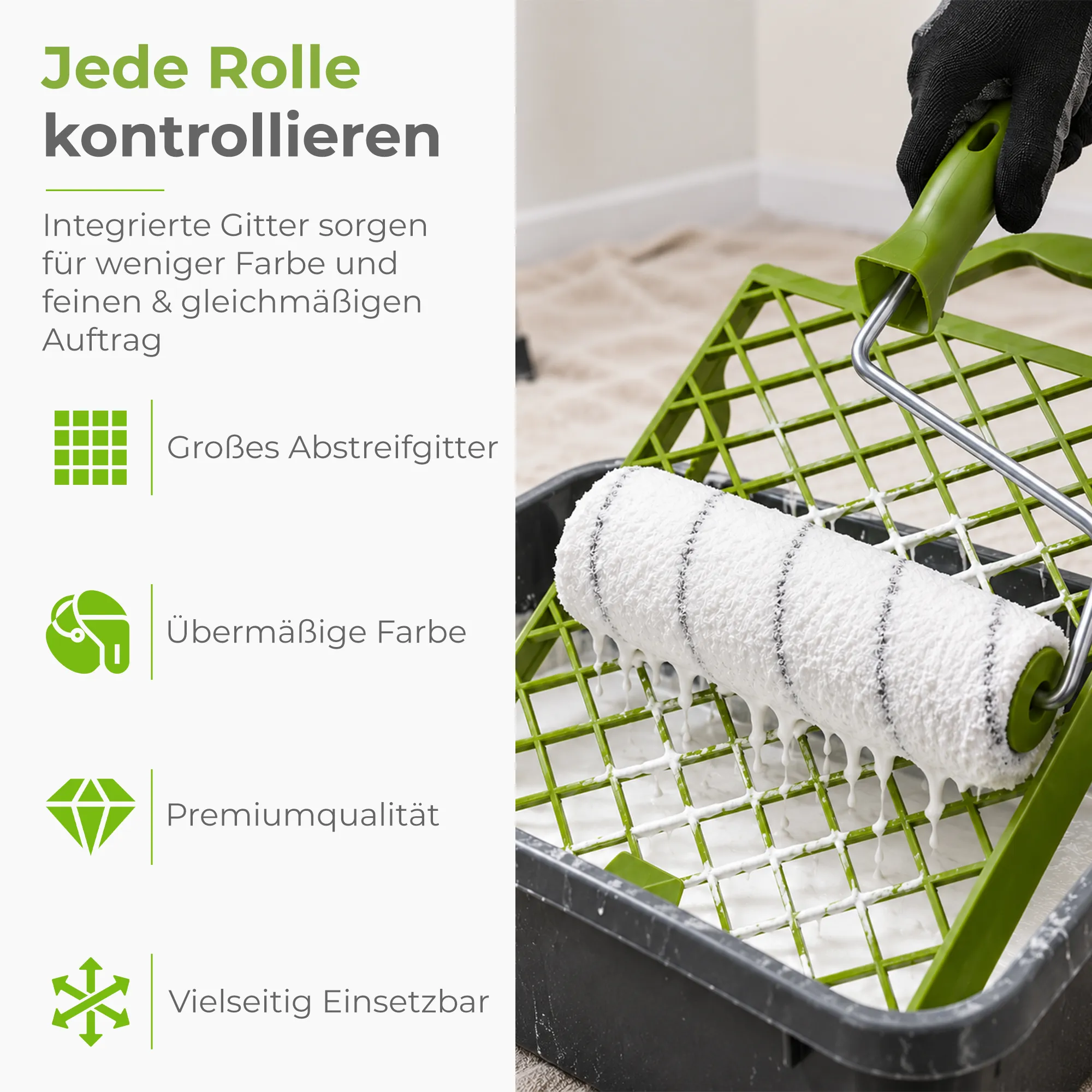 Profi Maler Set 21-teilig | für lösemittelhaltige Lacke & Wandfarben