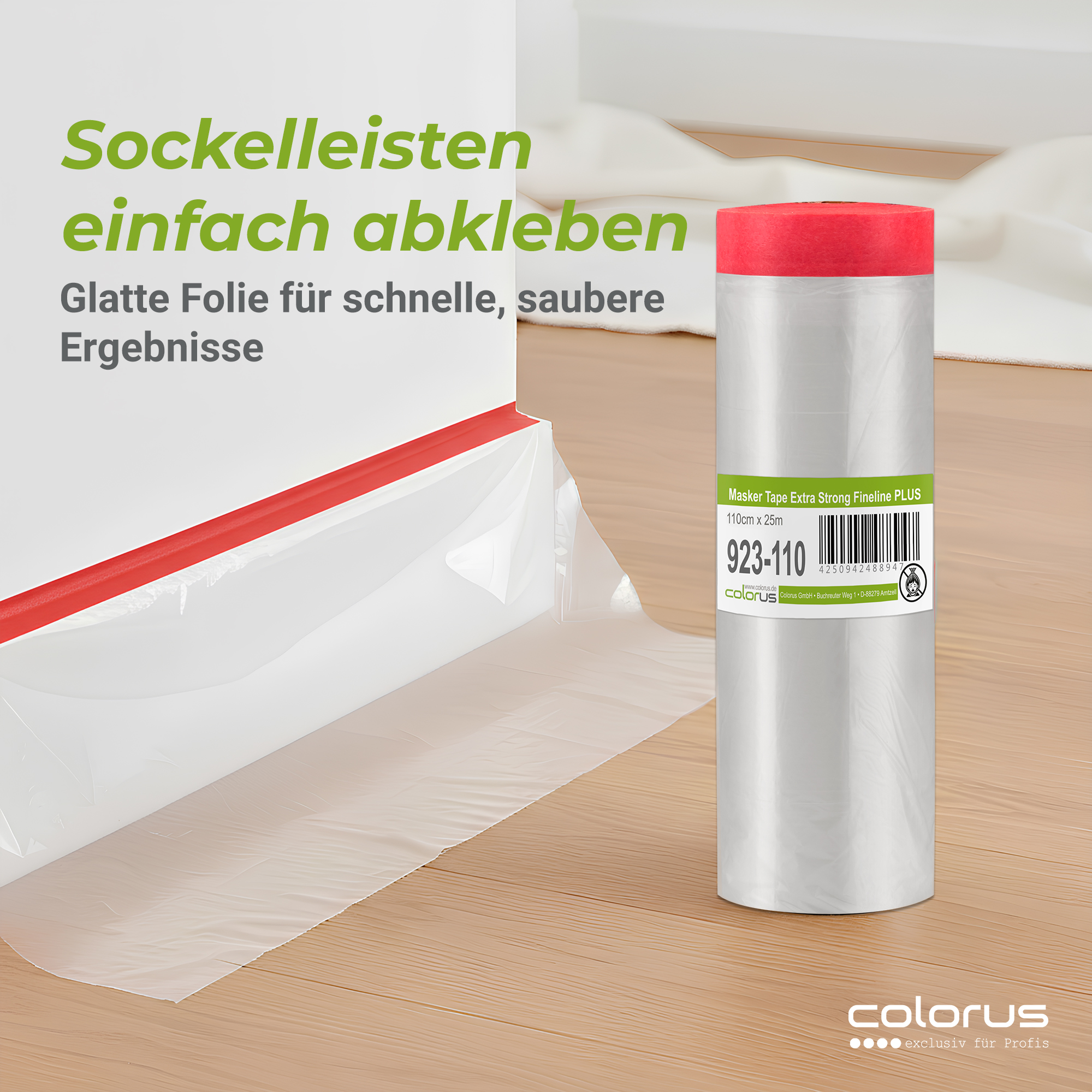 Colorus Premium Folien Masker Tape Extra Strong UV 120 110cm x 25m