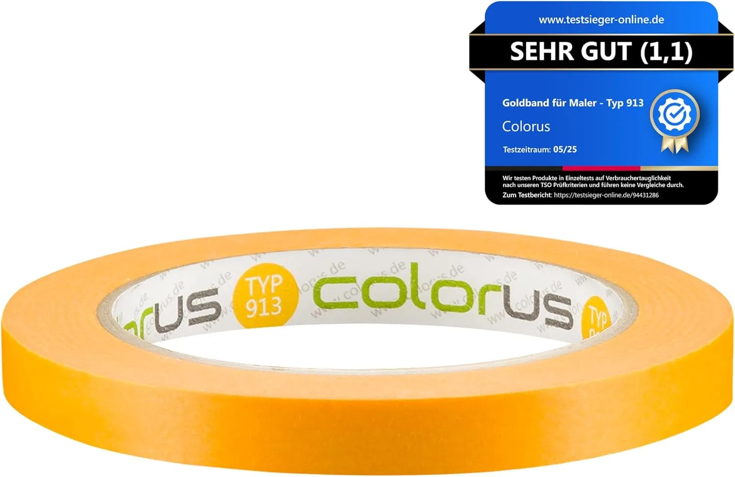 Colorus Fineline Gold Extra Slim CLASSIC Soft Tape 50m 12mm