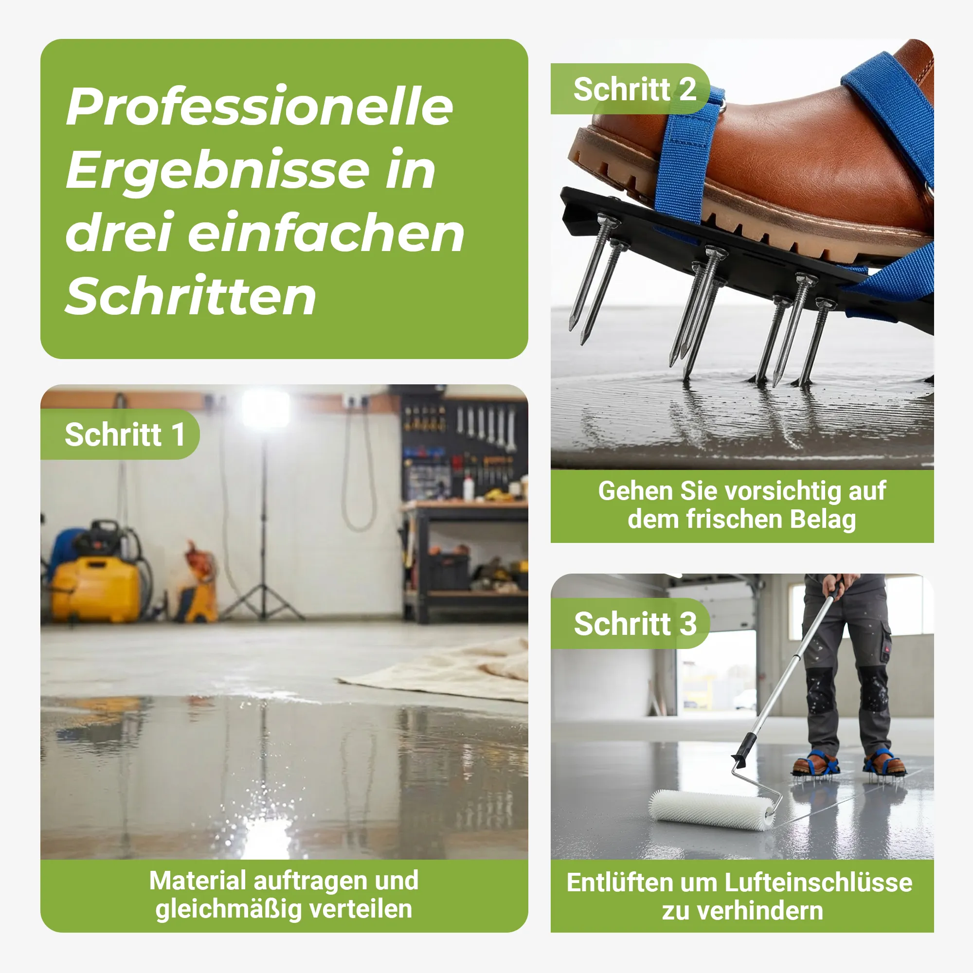 Basic Bodenbeschichtungs-Set 3-tlg. für Epoxidharz & Ausgleichsmassen