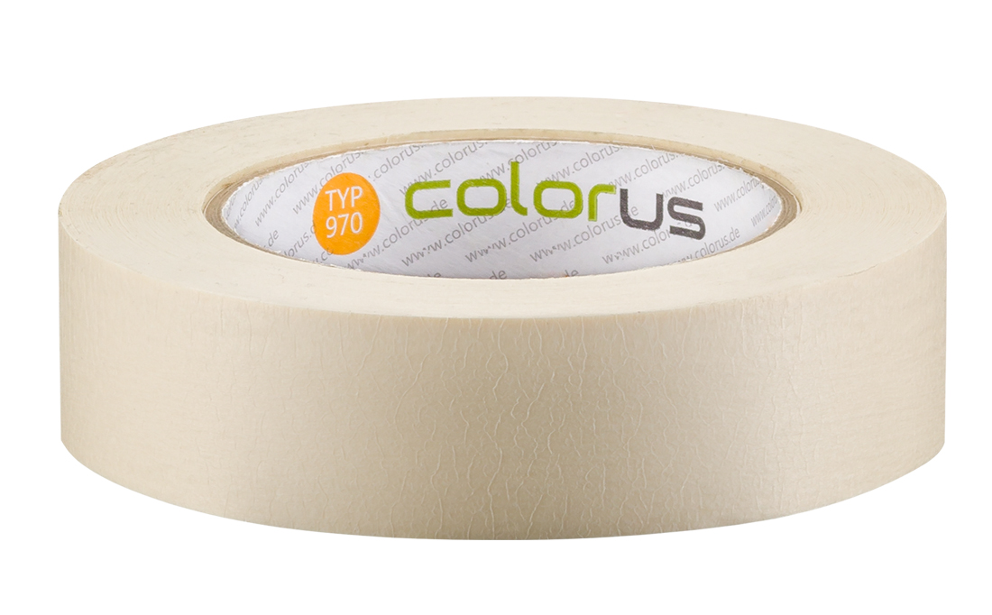 Colorus Premium Malerkrepp 90° Kreppband | 50m | 30mm 970-30-T 30mm x