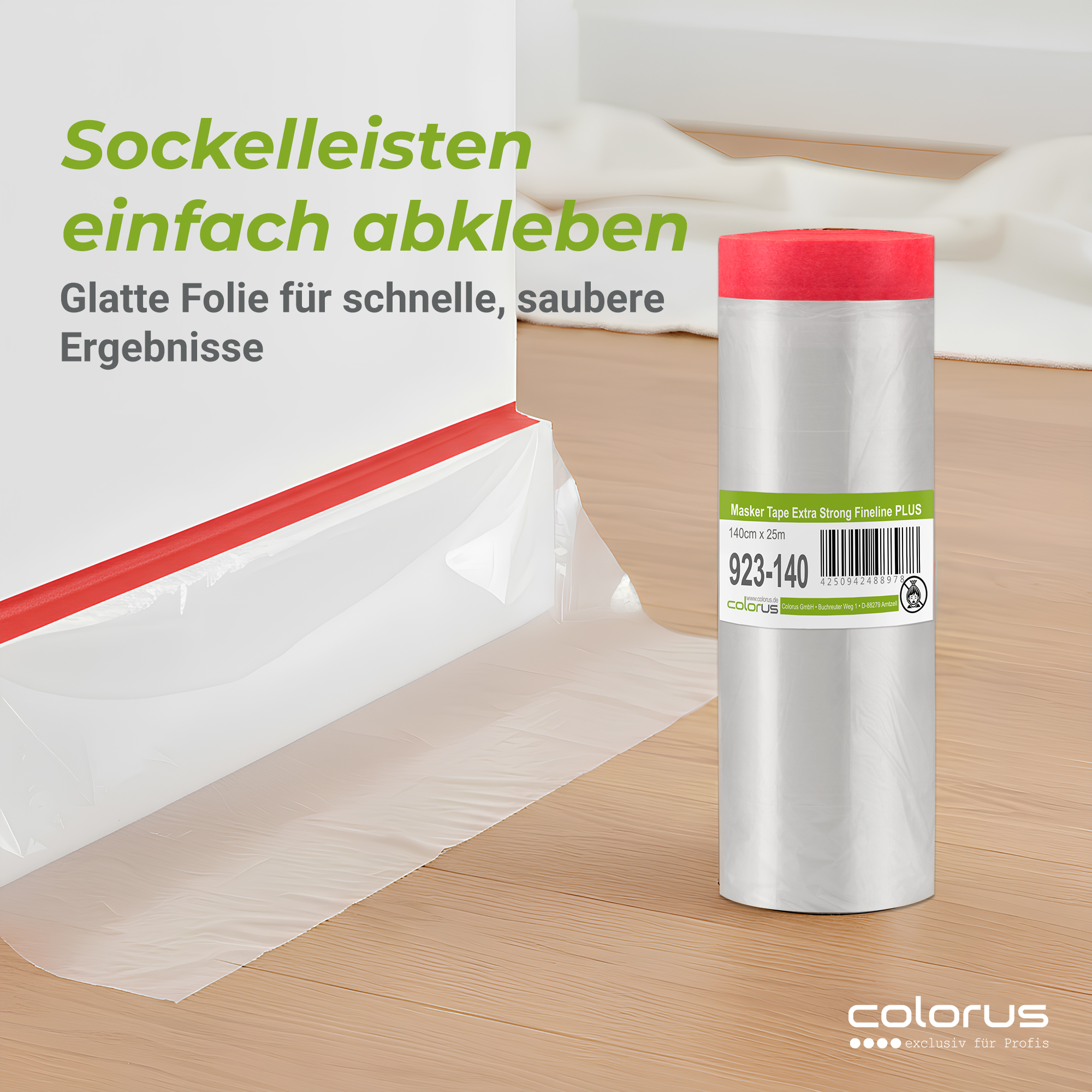 Colorus Premium Folien Masker Tape Extra Strong UV 120 140cm x 25m Colorus Premium Folien Masker Tape Extra Strong UV 120 140cm x 25m