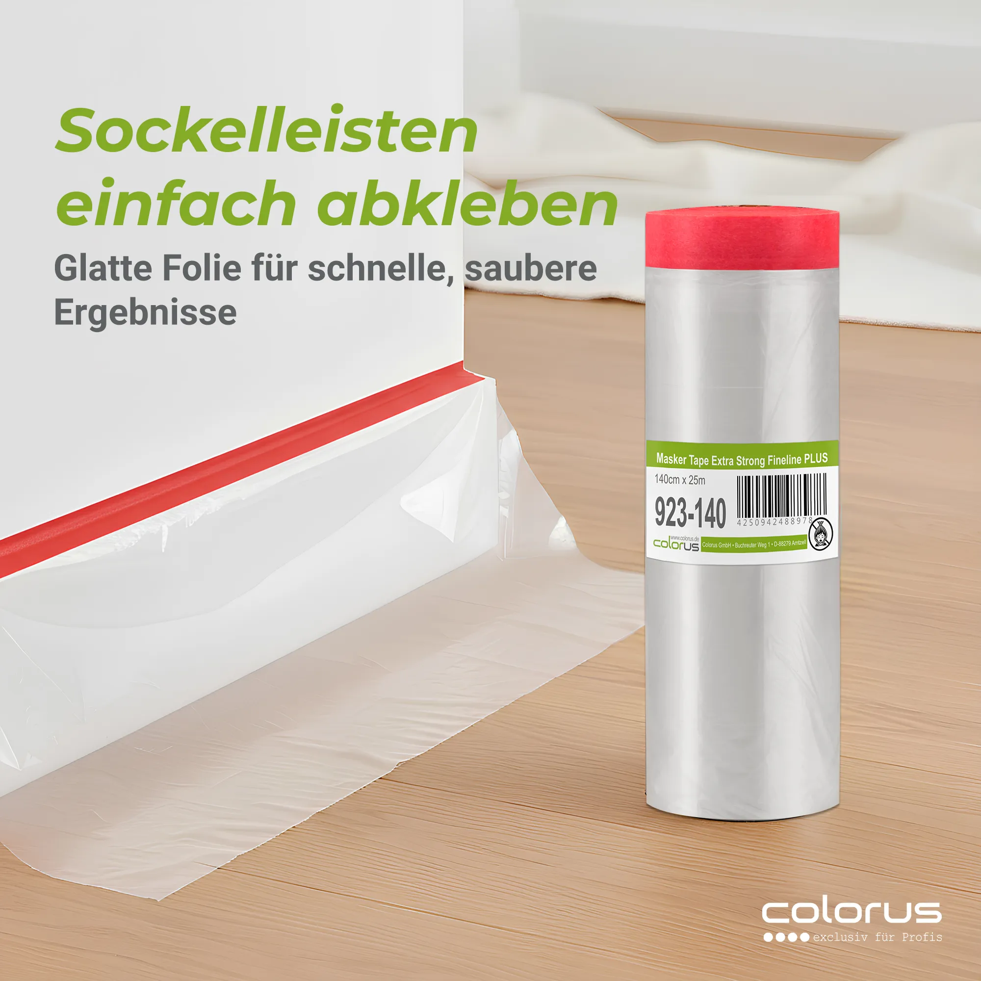 Colorus Premium Folien Masker Tape Extra Strong UV 120 140cm x 25m