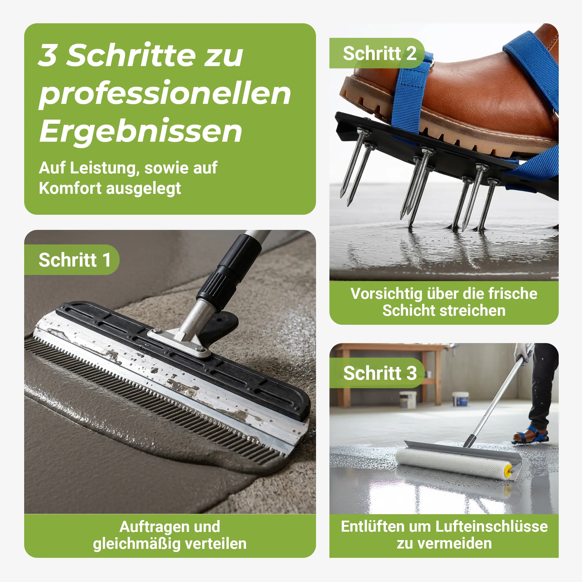 Premium Bodenbeschichtungs Set 4 tlg.