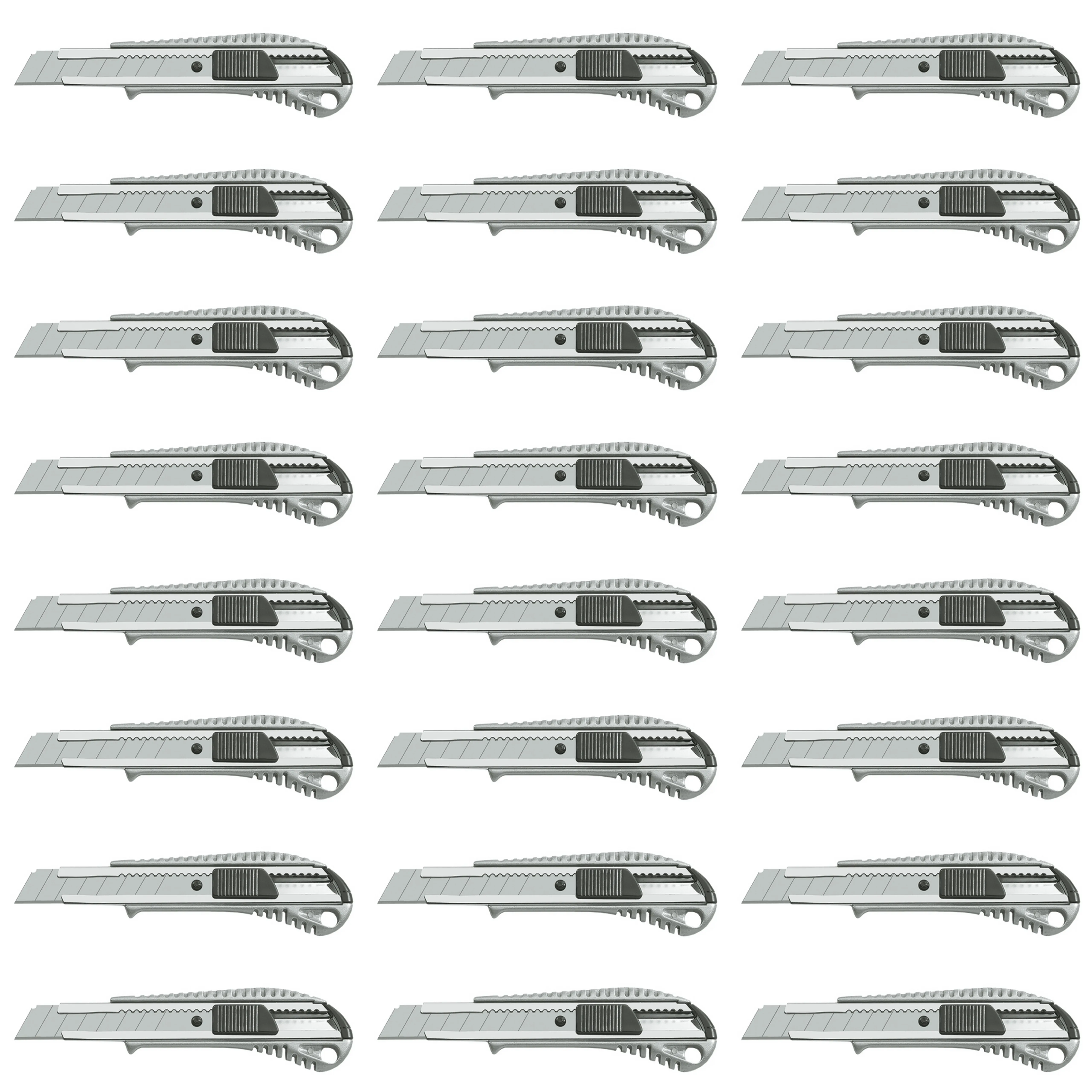 24 x Colorus Cuttermesser PLUS Alu Druckguss 18mm