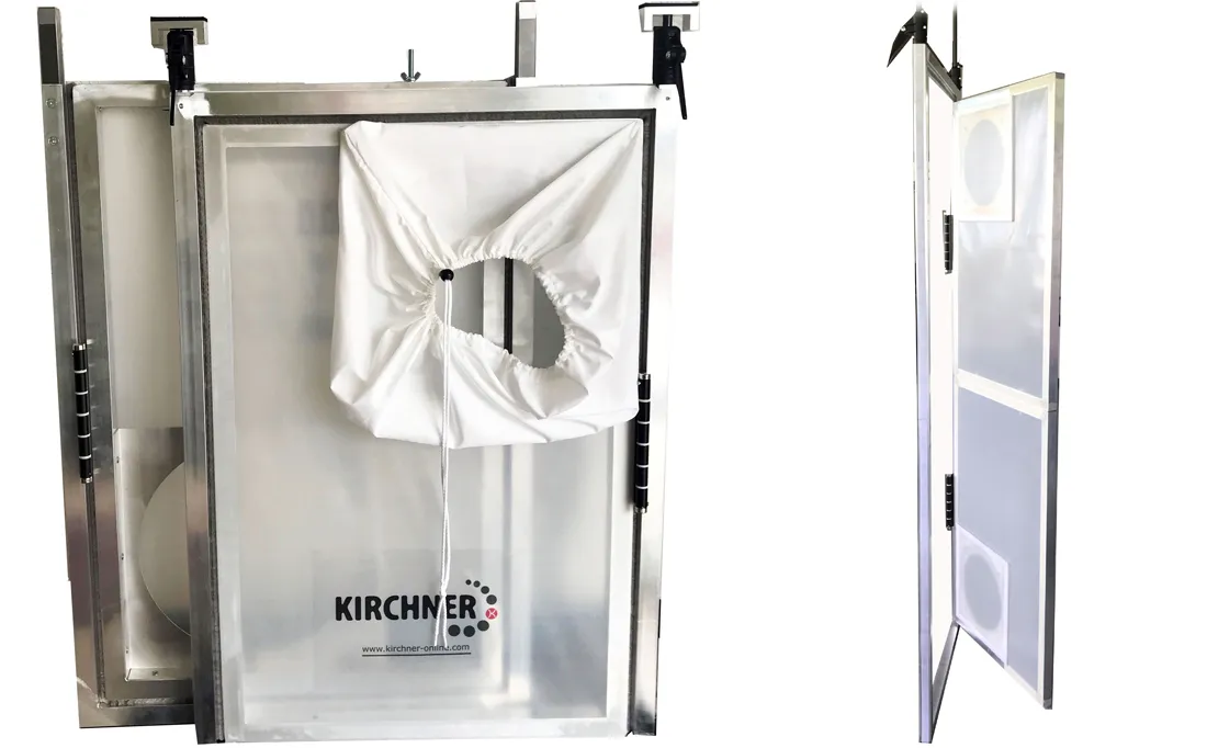 Alu Pendel Staub Schutztüre AUTO CLOSE für alle Standard Türen