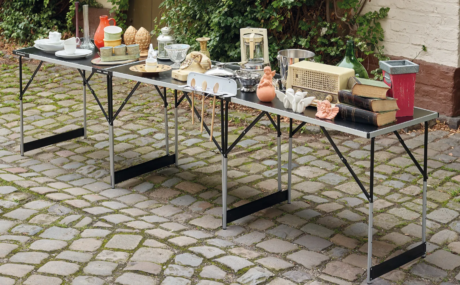 Mamba Tapeziertisch Set 3-teilig | Klappbar & Höhenverstellbar | 90 kg Gesamttragkraft