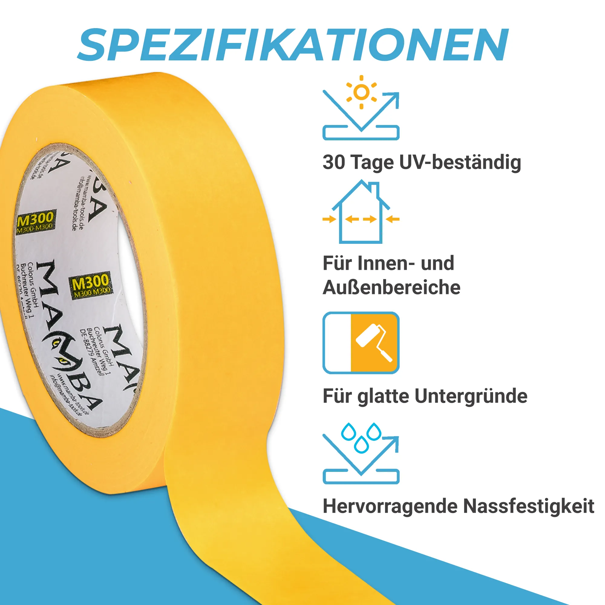 Mamba Goldband UV 14 – Kartonangebote in Profiqualität 19–50mm