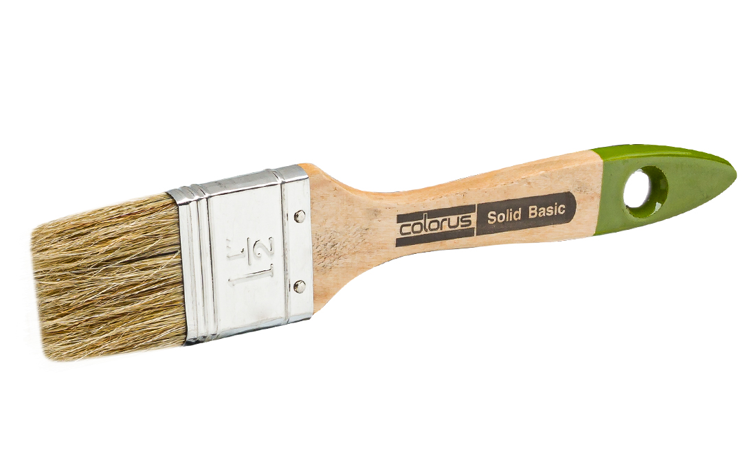 Heimwerker Flachpinsel SOLID Lackpinsel 60% Top Borsten 5.Stärke 35mm