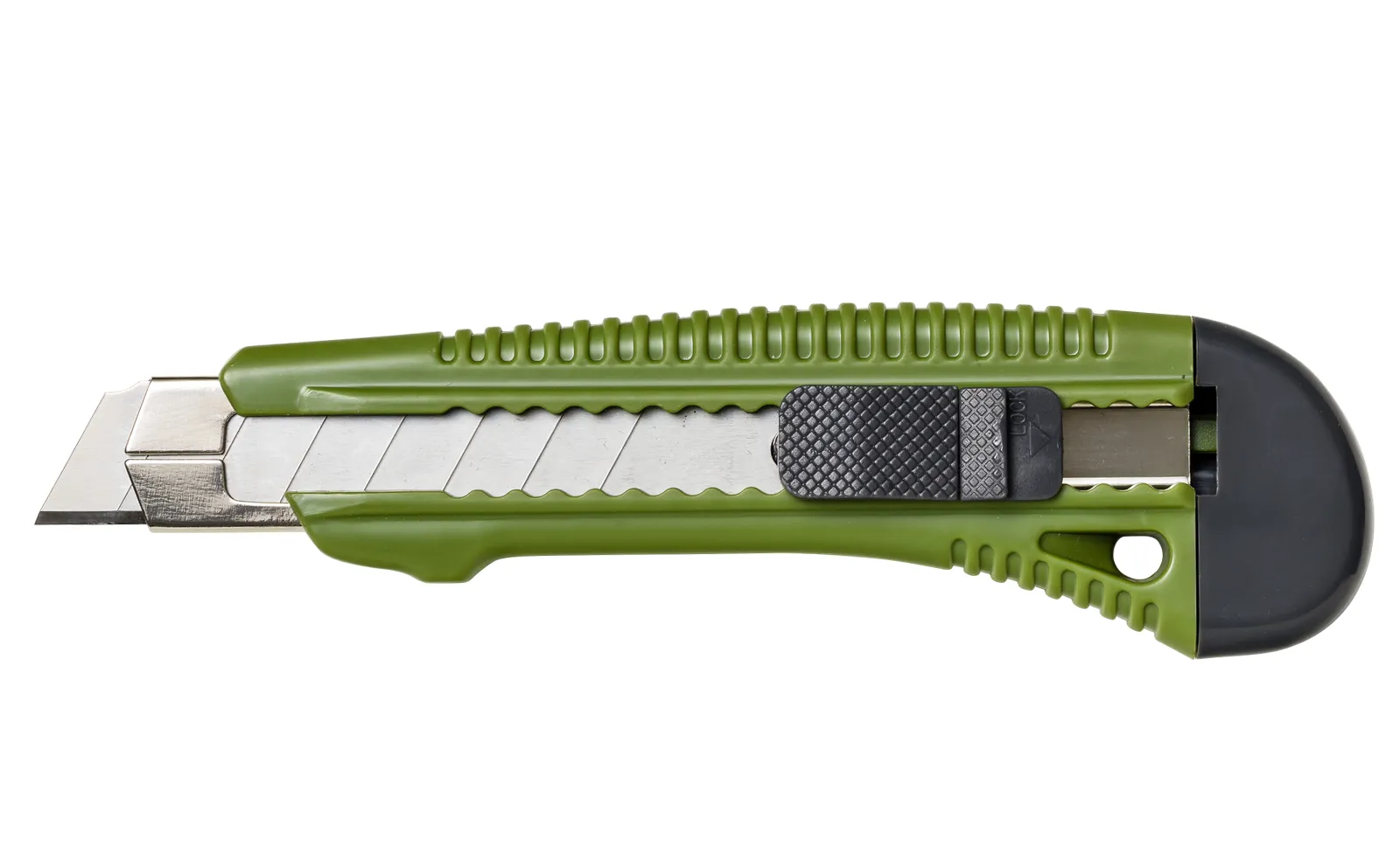 Profi Cuttermesser Kunststoff mit Metallführung 18mm