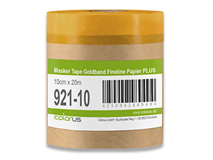 Colorus Premium Papier Masker Tape Goldband Fineline UV 30 10cm x 20m