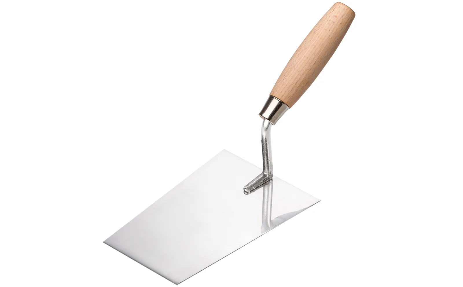 Profi Stuckateur Kelle Edelstahl Holzgriff geschliffen 160mm