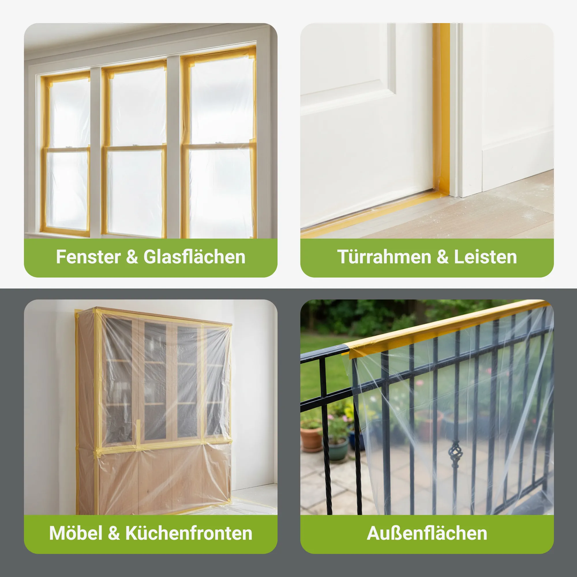 Colorus Premium Folien Masker Tape Goldband UV 60 240cm x 20m