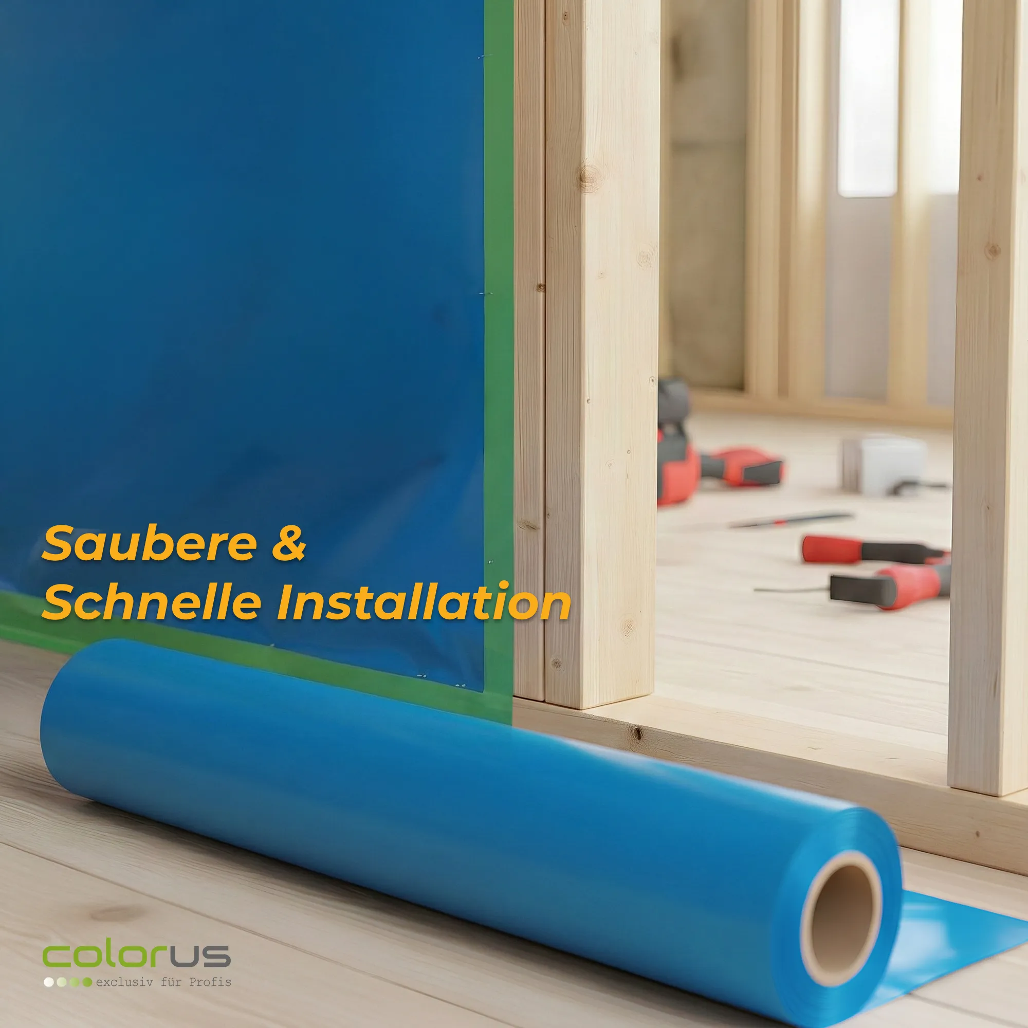 Colorus Premium Dampfbremsfolie 125µ Dachfolie 4 x 25m Brandklasse E