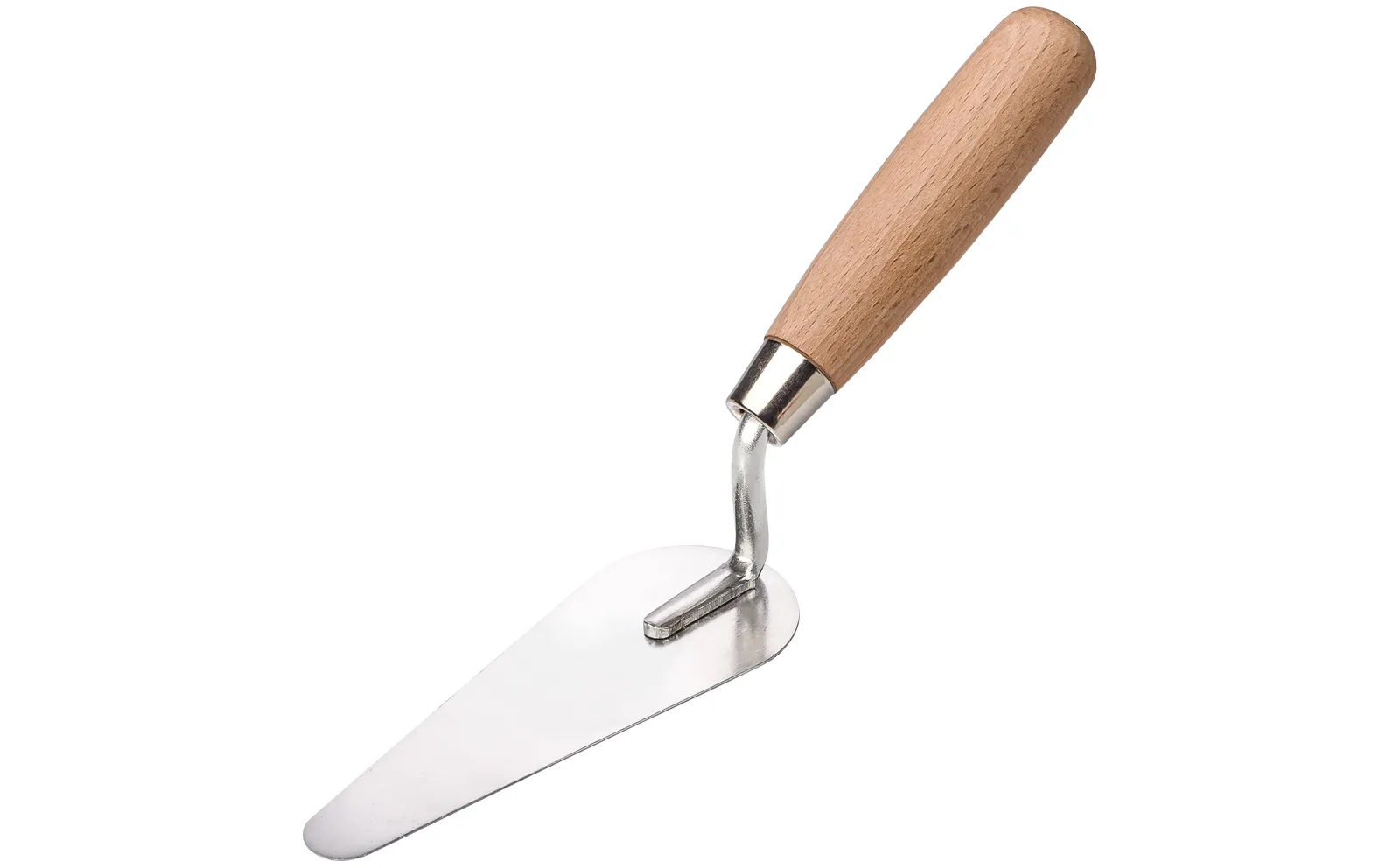 Profi Katzenzungen Kelle Edelstahl Holzgriff geschliffen 14cm