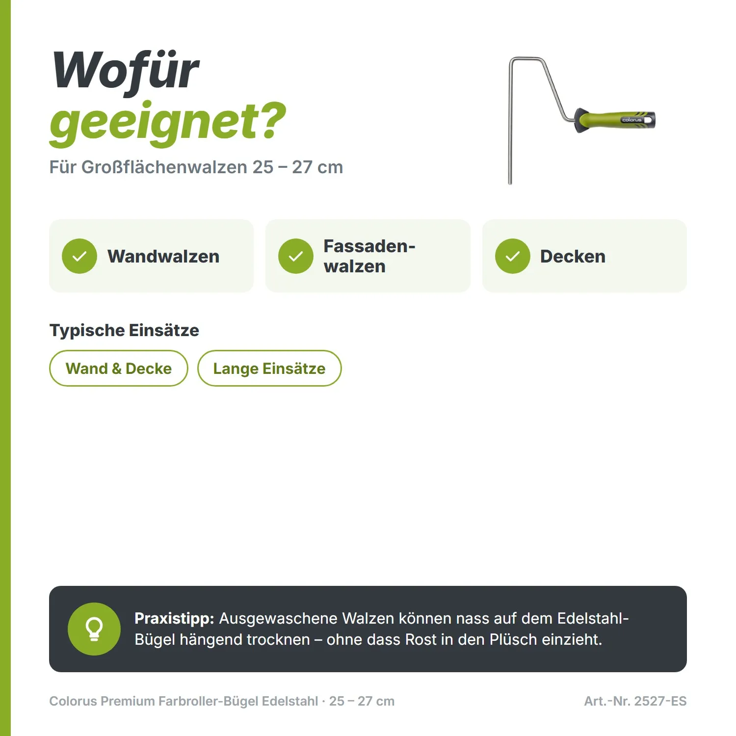 Colorus Monture PLUS inox 2K Softgrip 25-27cm