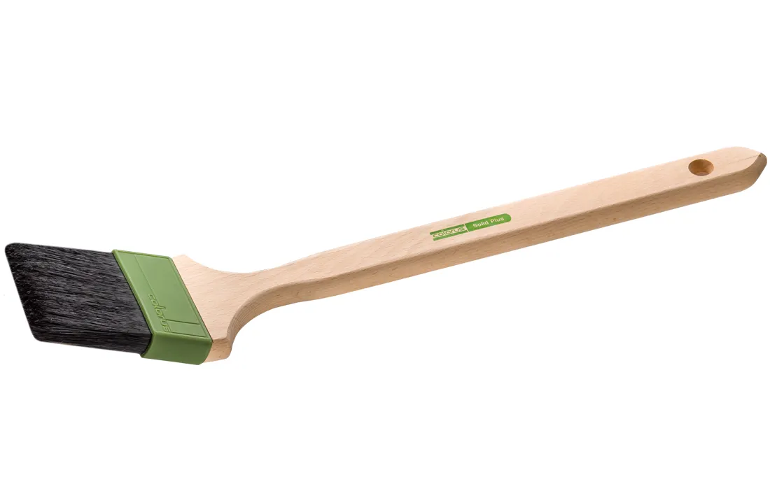 Colorus Premium Fassadenpinsel SOLID – 90% Top Chinaborsten & Buchenholzstiel