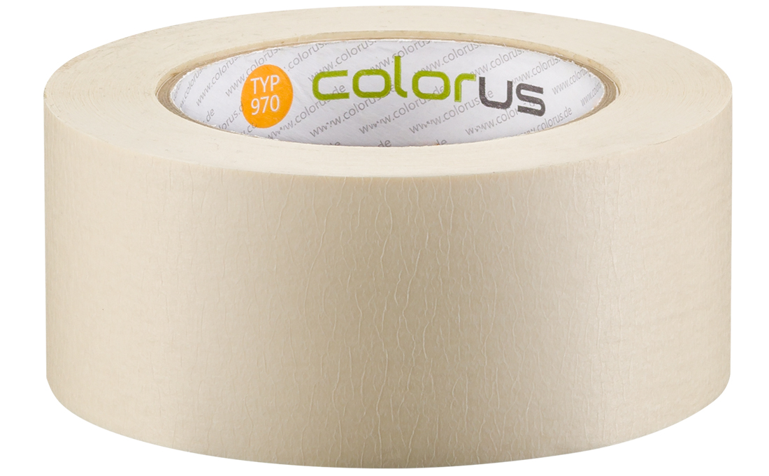 Colorus Premium Malerkrepp 90° Kreppband 50m x 50mm