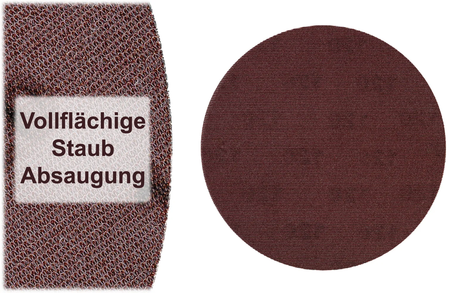 Colorus Premium Klett Fein-Schleifscheibe Ø 150mm Aluminiumoxid Schleifgitter für Rundschleifer P100