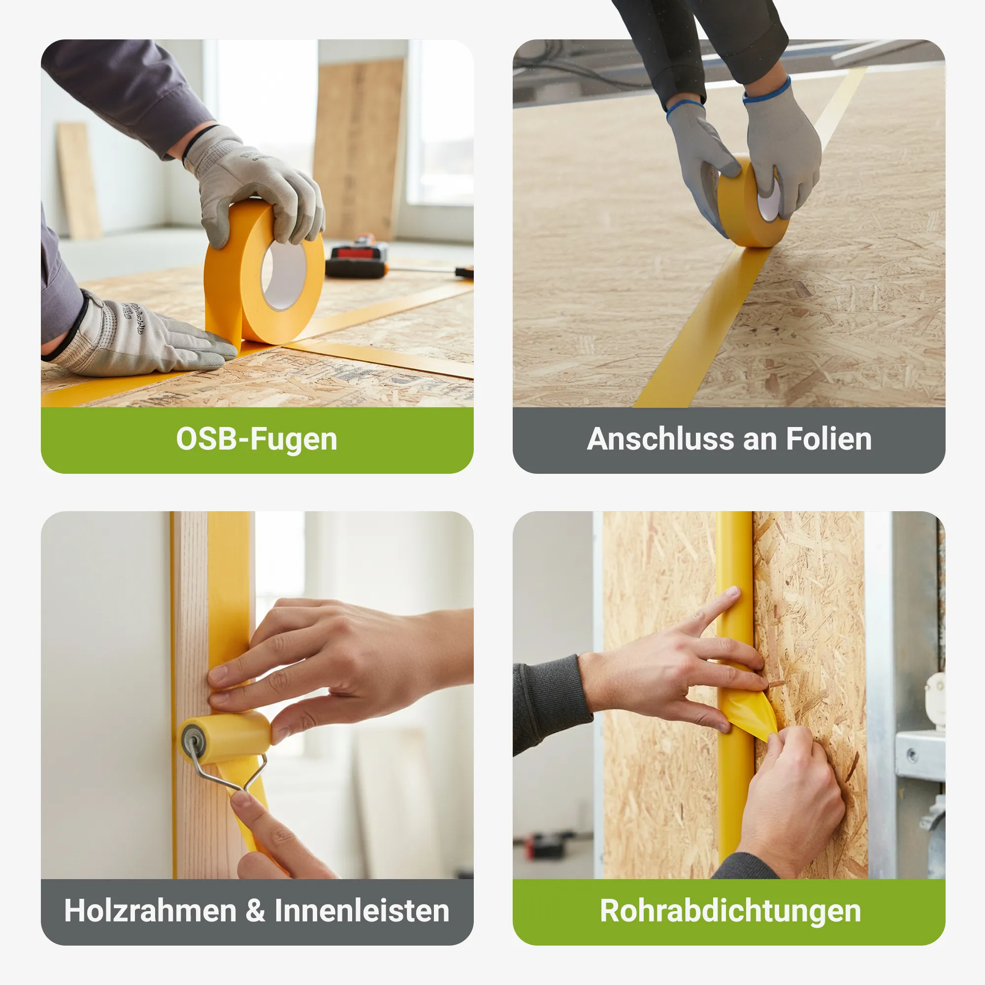 Colorus PaperPro PLUS ruban adhésif pare-vapeur jaune 40m x 50mm