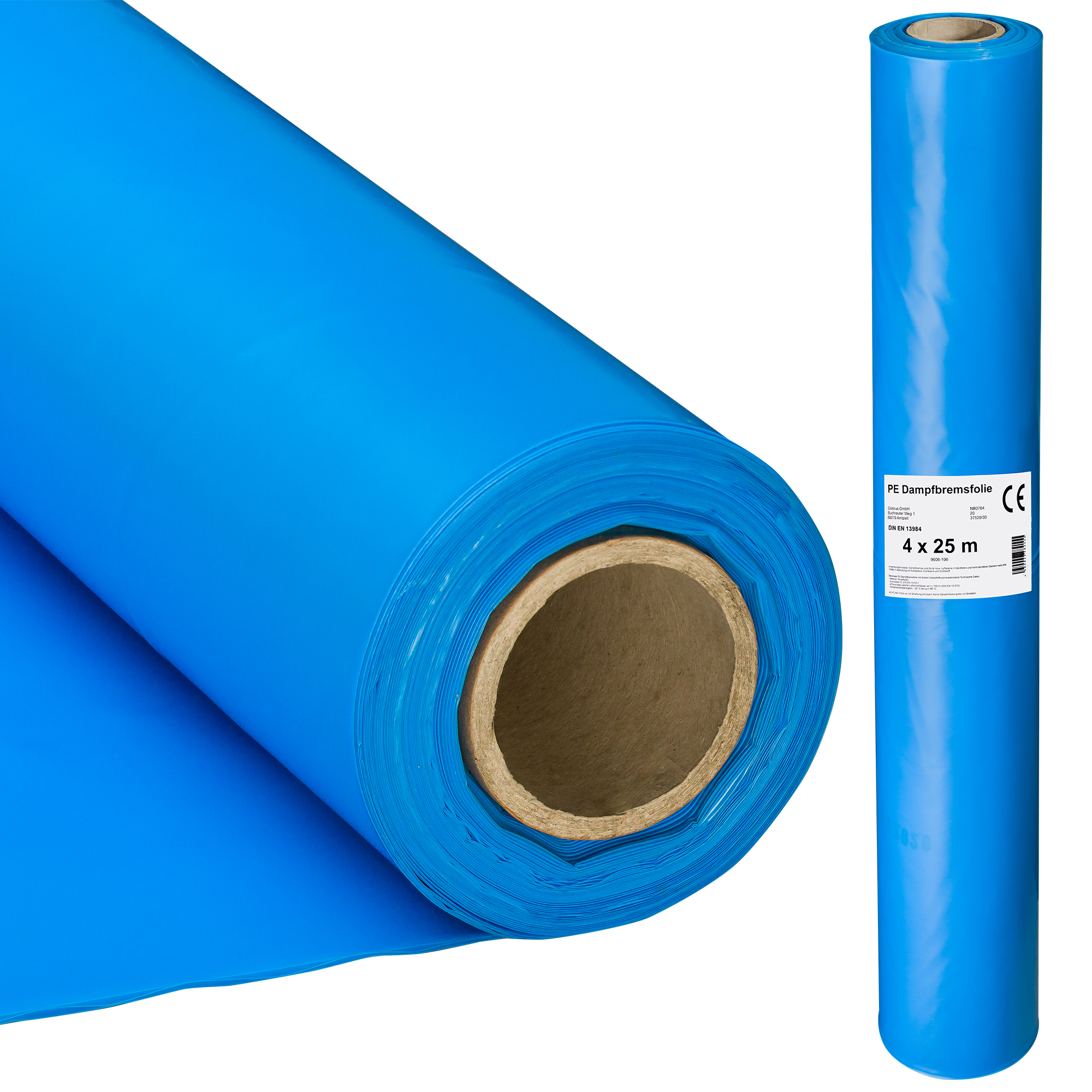 Colorus Premium Dampfbremsfolie 125µ Dachfolie 4 x 25m Brandklasse E