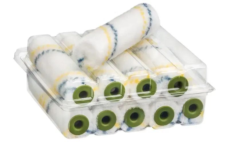 Colorus Premium Nylon Lackierwalze (6 cm) – Mini-Roller für Versiegelung & Lack (6 mm Flor)