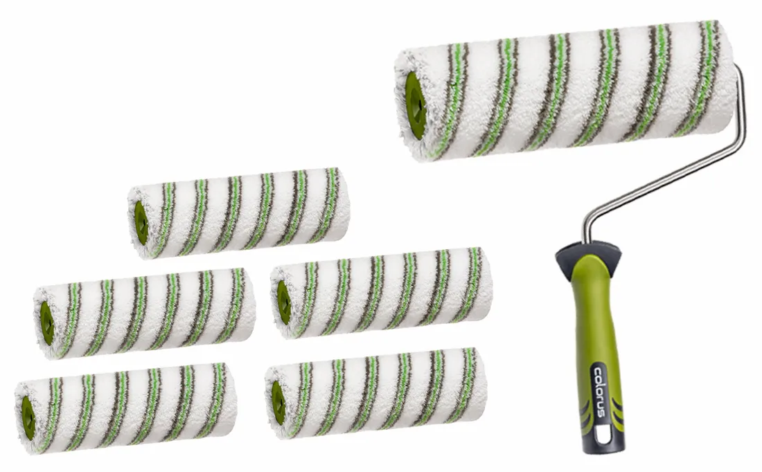 Colorus Pro Streif PLUS KØ60 XXL Rouleau de peintre 12mm Flor 25cm à coins déroulés