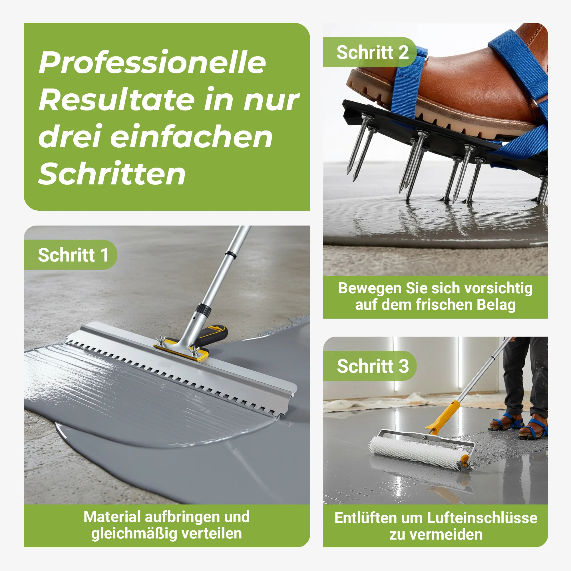 Profi Bodenbeschichtungs-Set 5-tlg. für Epoxidharz & Bodenversiegelung