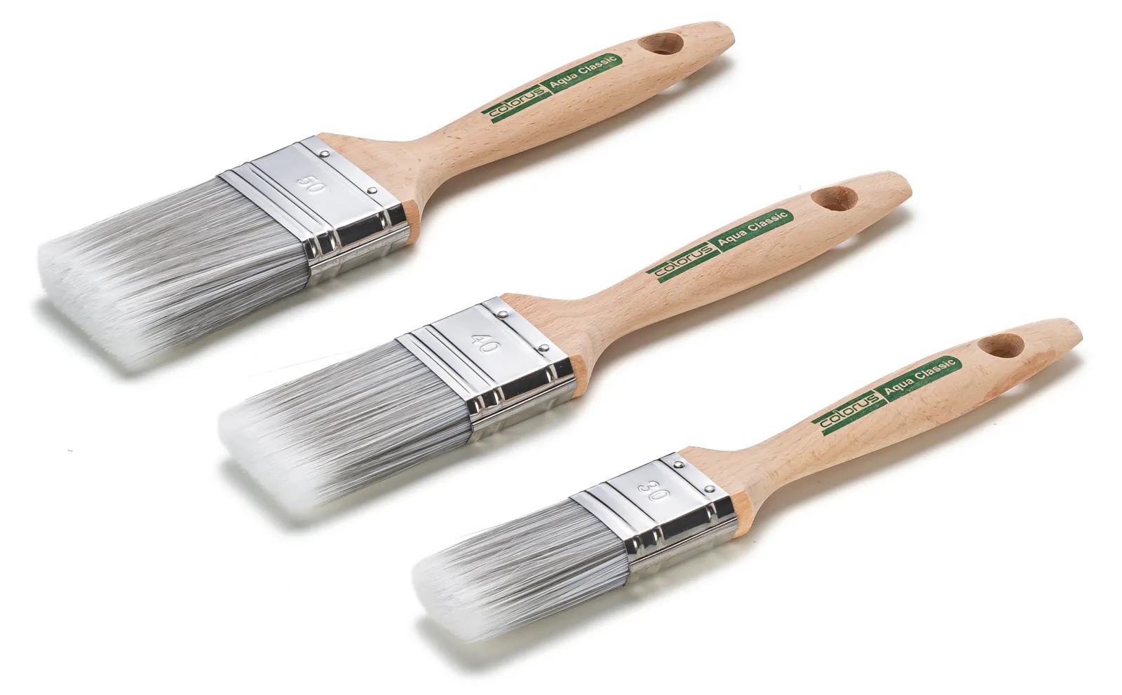 Profi Flachpinsel Lackierpinsel Set 30/40/50mm Kunstborsten