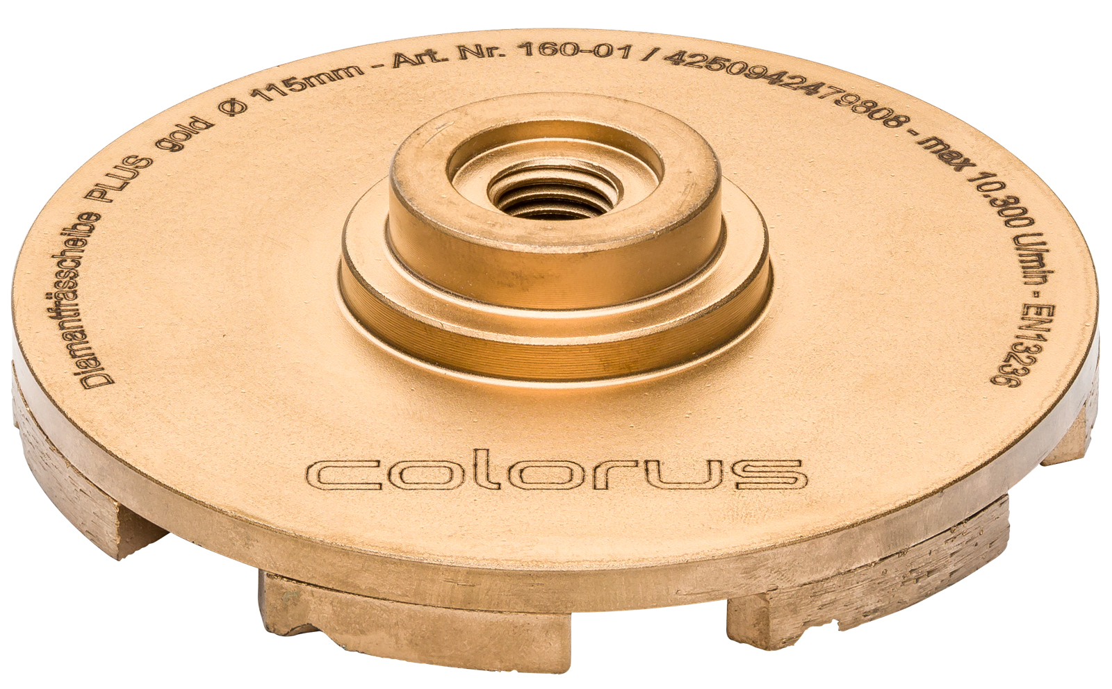 Colorus Premium Diamantfrässcheibe gold 115mm (geeignet für Multifräse compact 115)
