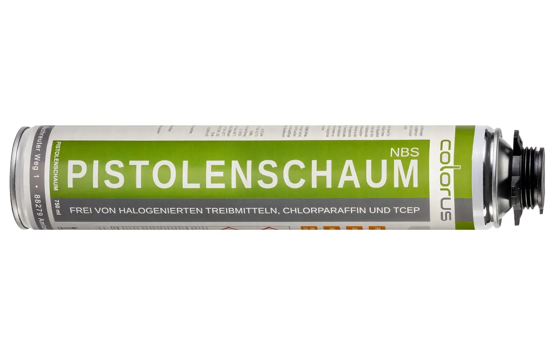 Colorus NBS Pistolenschaum 1-K PUR PLUS zur Verarbeitung mit Schaumpistolen 750ml
