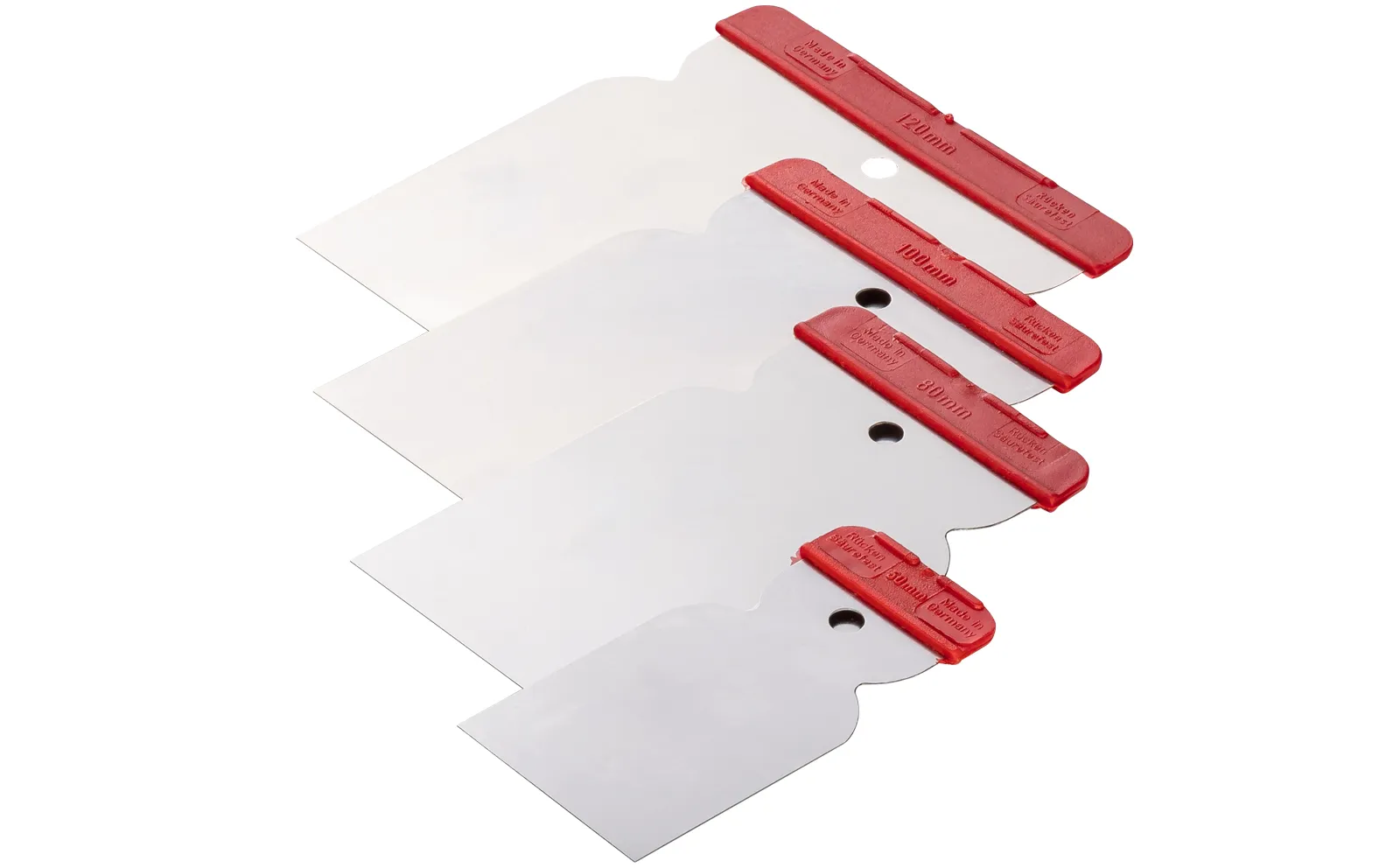 Premium Japan Spachtel Set PLUS Edelstahl 4tlg. 50-80-100-120mm