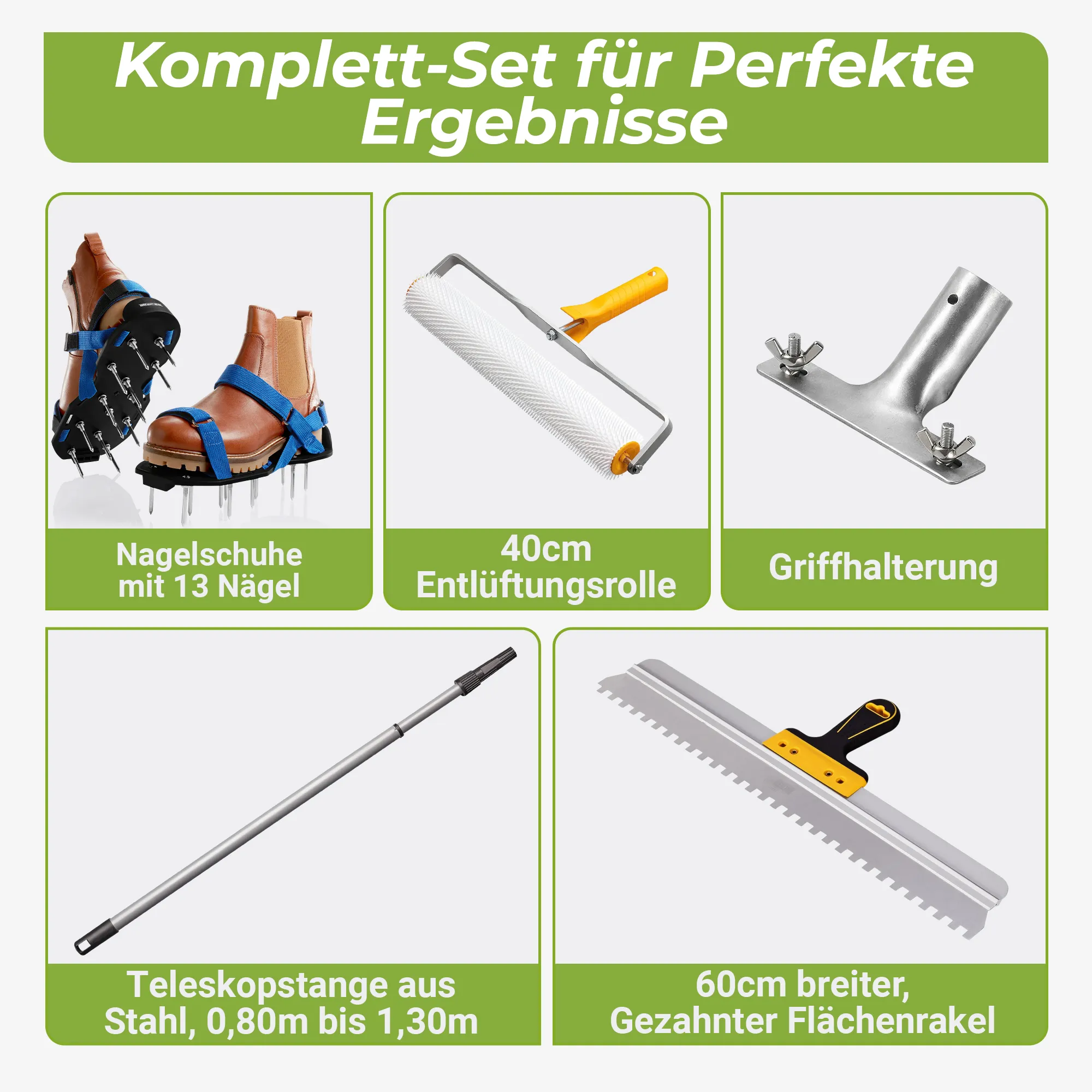 Profi Bodenbeschichtungs-Set 5-tlg. für Epoxidharz & Bodenversiegelung