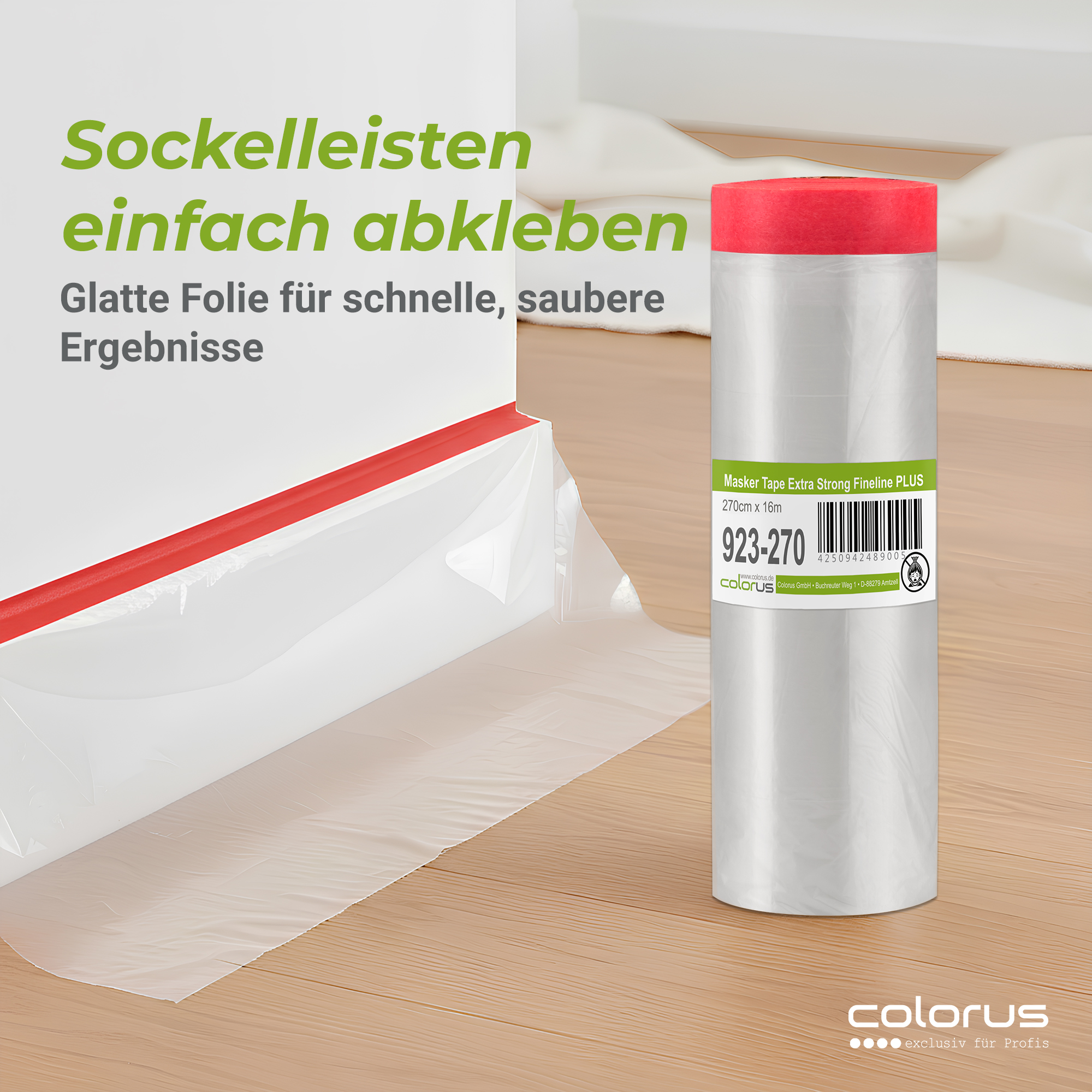Colorus Premium Folien Masker Tape Extra Strong UV 120 270cm x 16m Colorus Premium Folien Masker Tape Extra Strong UV 120 270cm x 16m