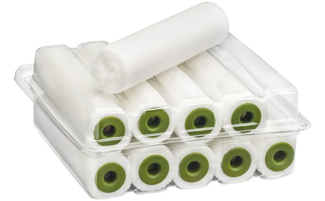 10er-Pack Colorus Premium Filt-Lackierwalze „Lack Star Aqua“ (10 cm) – Für Wasserlacke & Top-Finish (5 mm Flor)