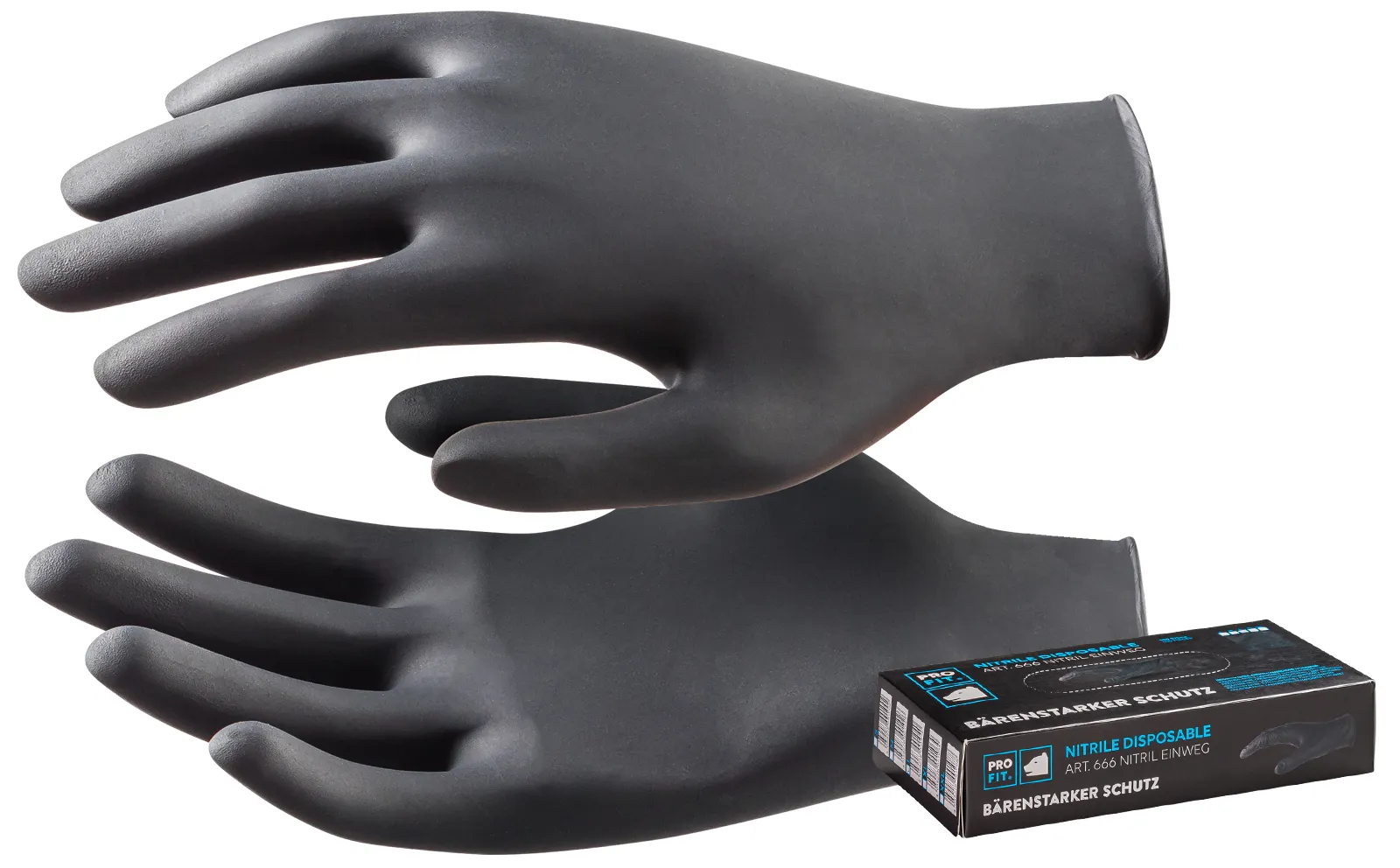 PRO FIT Nitril Einweghandschuhe, ungepudert, 100 Stück pro Box Gr.XL