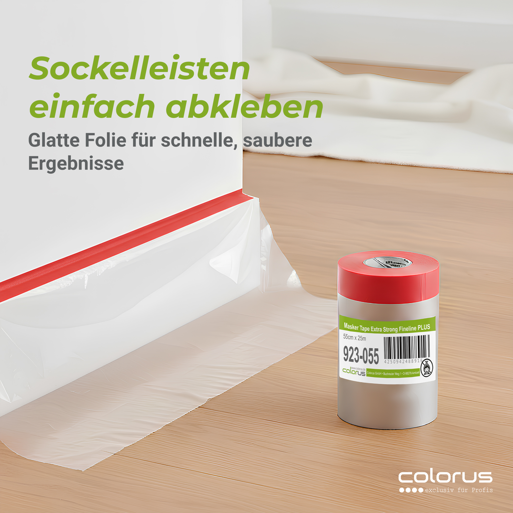 Colorus Premium Folien Masker Tape Extra Strong UV 120 55cm x 25m Colorus Premium Folien Masker Tape Extra Strong UV 120 55cm x 25m