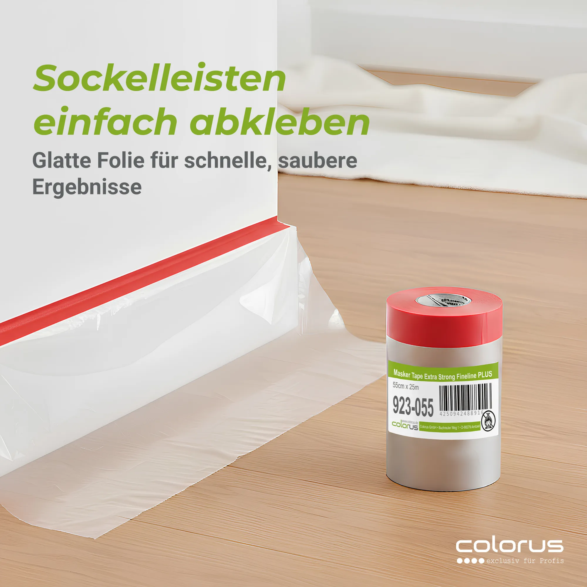 Colorus Premium Folien Masker Tape Extra Strong UV 120 55cm x 25m