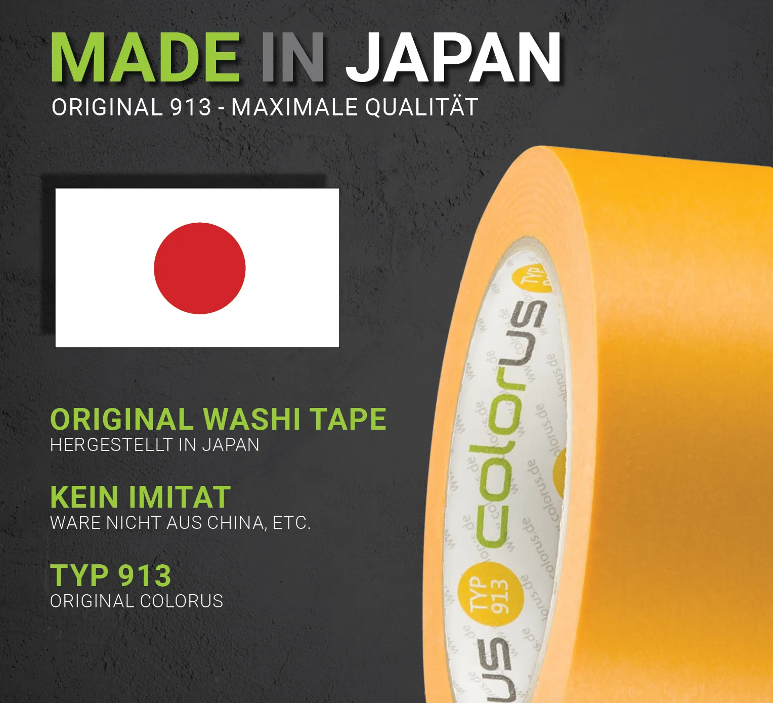 Colorus Profi Goldband Washi Tape UV 90 Klebeband 50m x 38mm