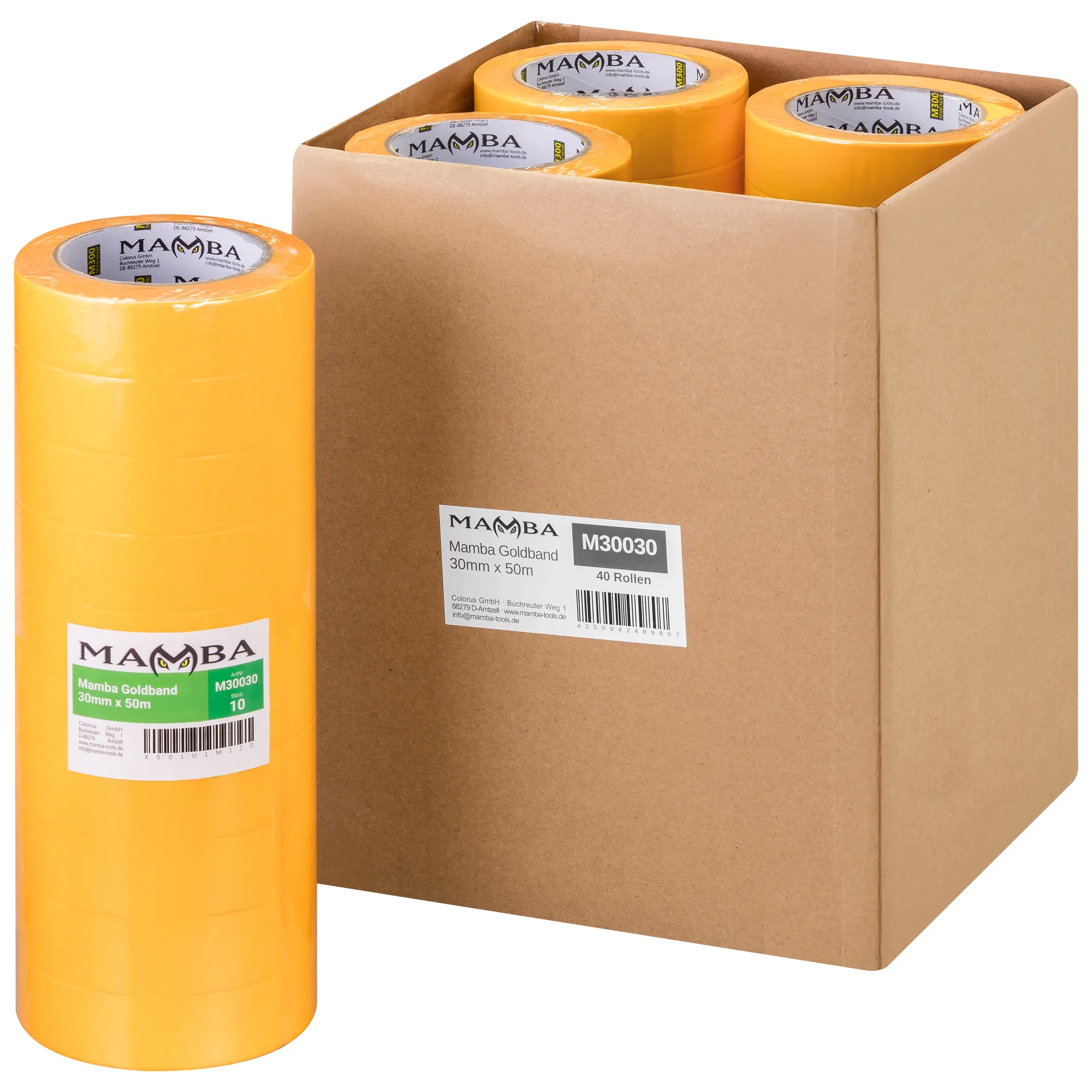 Mamba Goldband UV 14 – Kartonangebote in Profiqualität 19–50mm