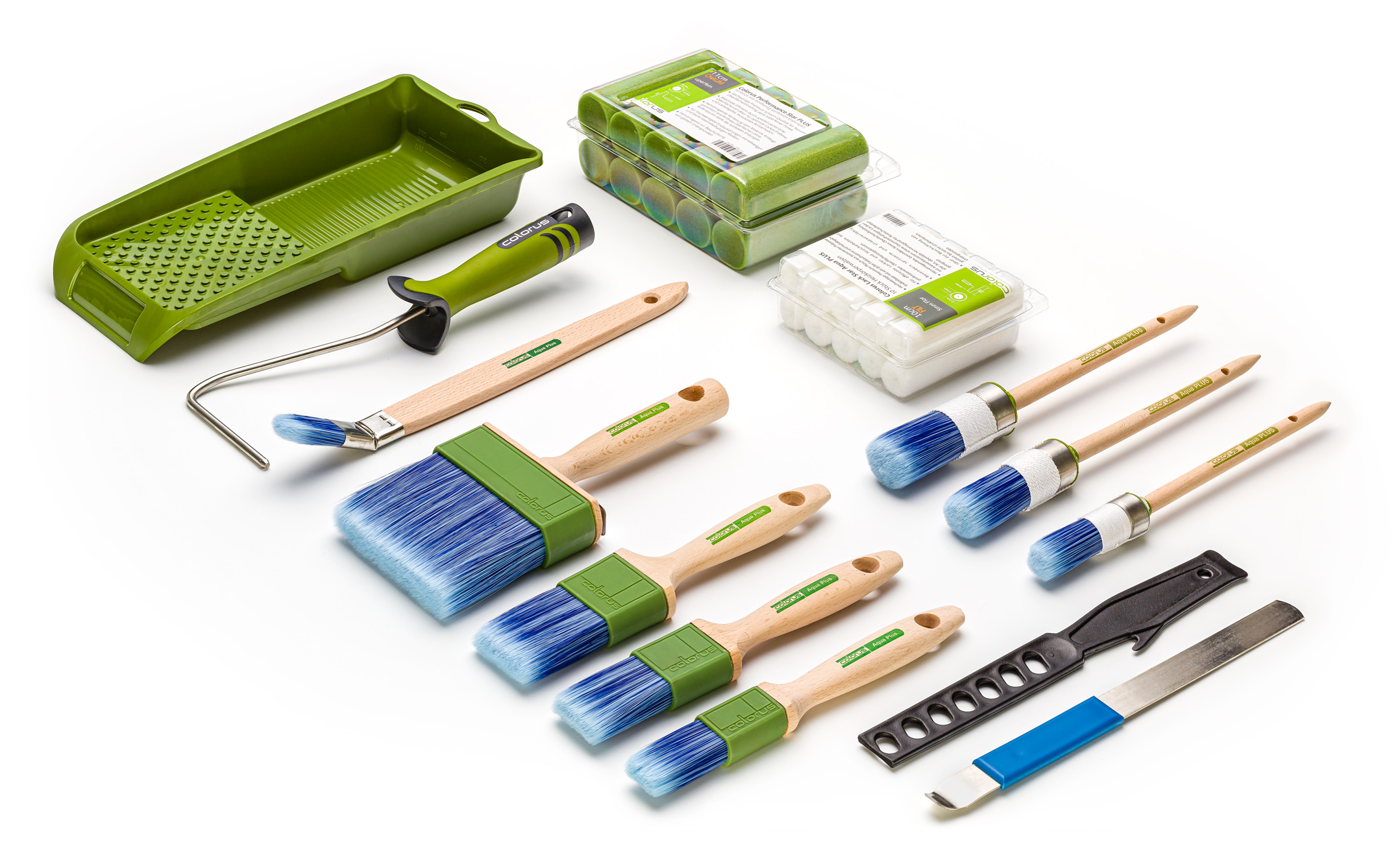 Premium AQUA LACK SPAR Set 37 teilig für wasserbasierte Lacke