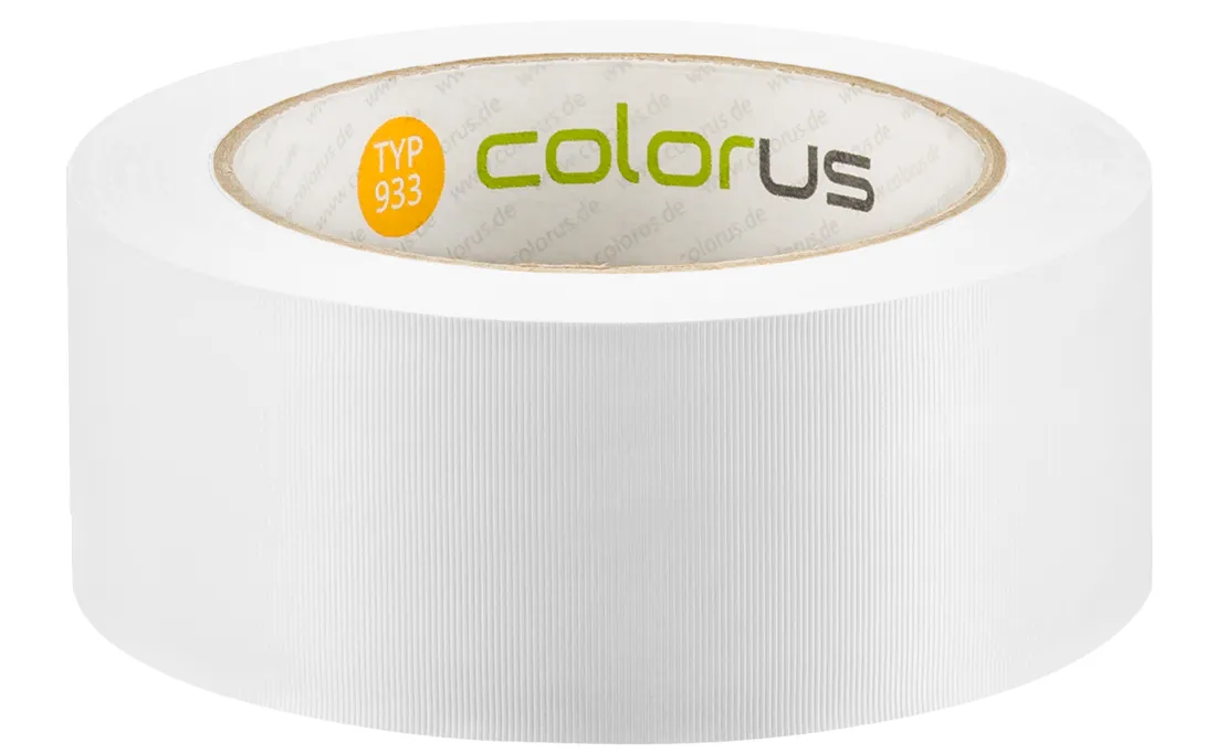 Colorus Premium Putzerband weiß quergerillt Schutzband 33m x 30mm