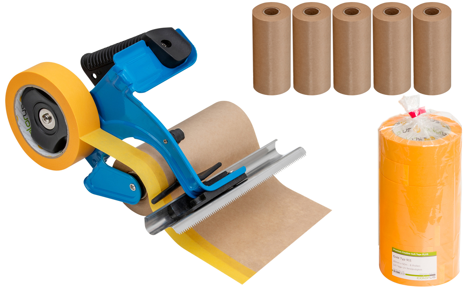 ADHES 3 Rollen Maler-Abdeckpapier 600 Mm X 15 M – Mit Selbstklebendem Streifen, Wasserdicht & Rückstandsfrei ADHES 3 Rollen Maler-Abdeckpapier 600 Mm X 15 M – Mit Selbstklebendem Streifen, Wasserdicht & Rückstandsfrei