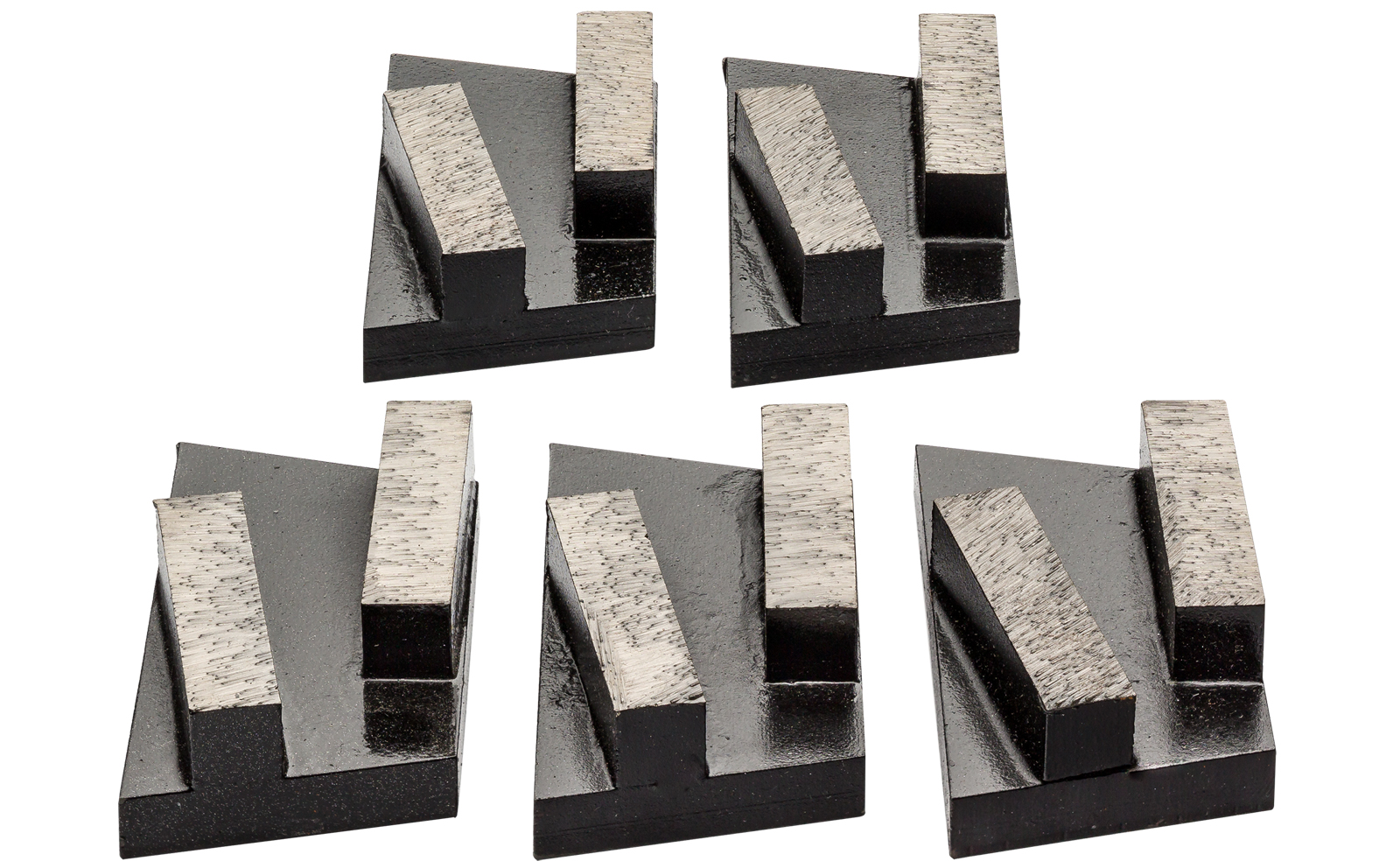 Colorus Premium Beton Diamant Schleifschuh Set 5 teilig für Eibenstock EBS 235.1