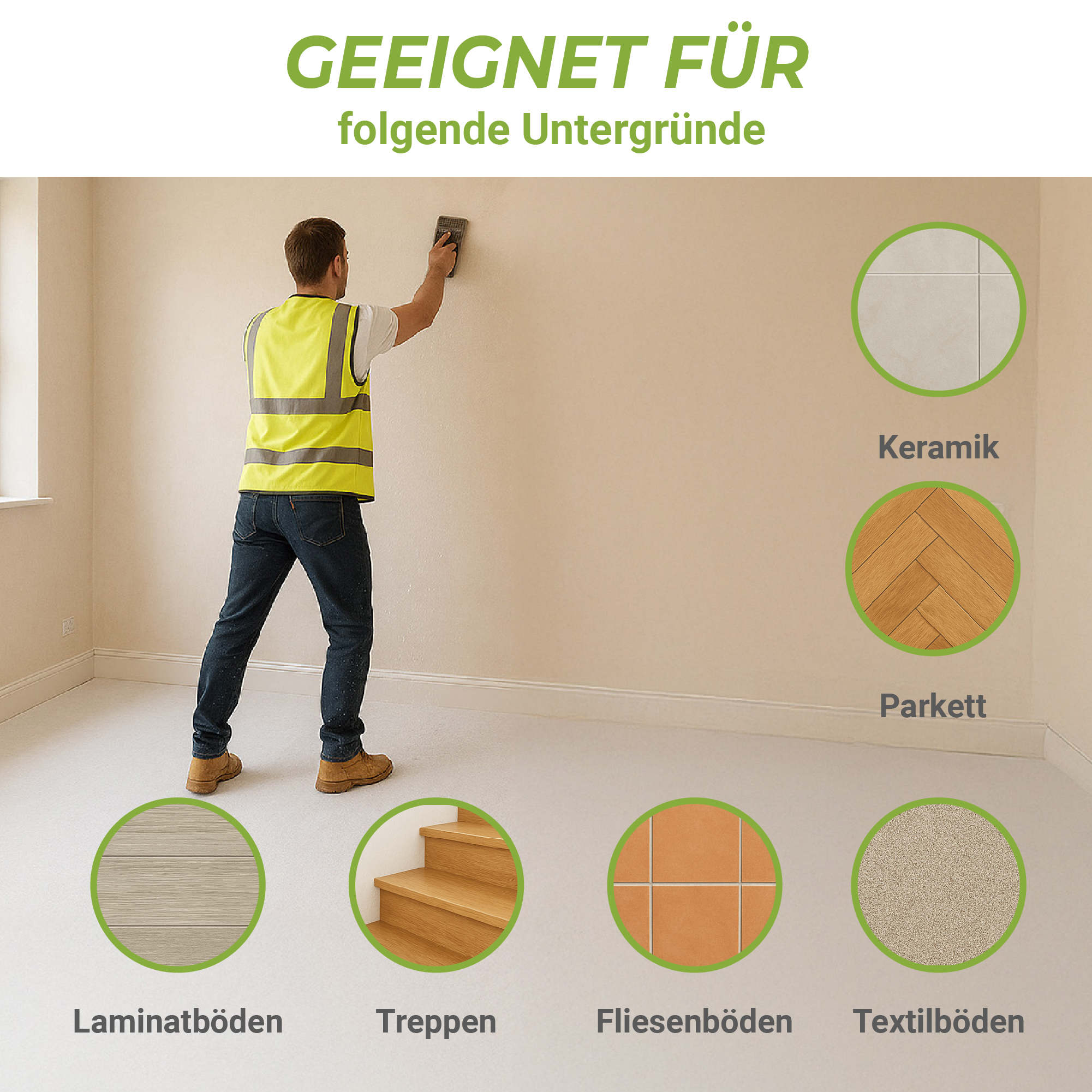 Colorus Abdeckvlies Absorb Haftliner PLUS selbsthaftend 1 x 25m