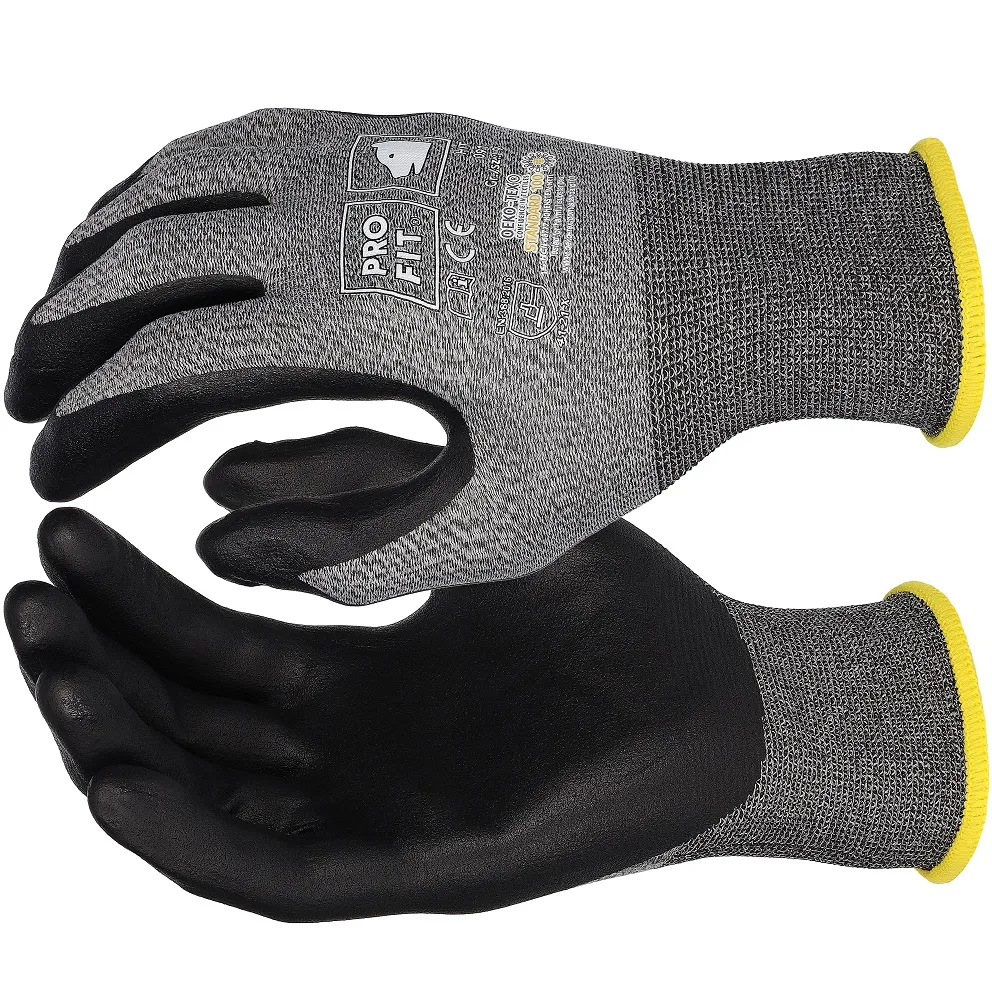 Profi Montagehandschuhe Feinstrick Nitril "Hit Grip“ Größe M (8)