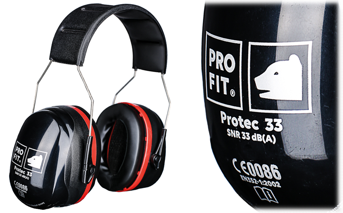 PRO FIT Gehörschutzkapsel PRO-TEC 33 SNR-33 dB(A)